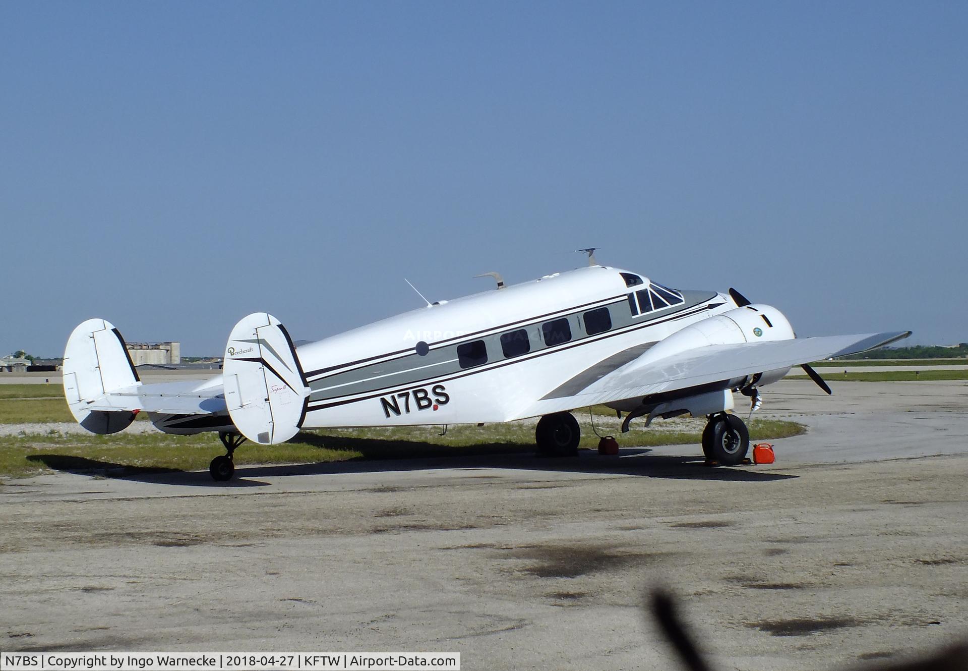N7BS, 1954 Beech E18S C/N BA-18, Beechcraft E18S Twin Beech at the Vintage Flying Museum, Fort Worth TX