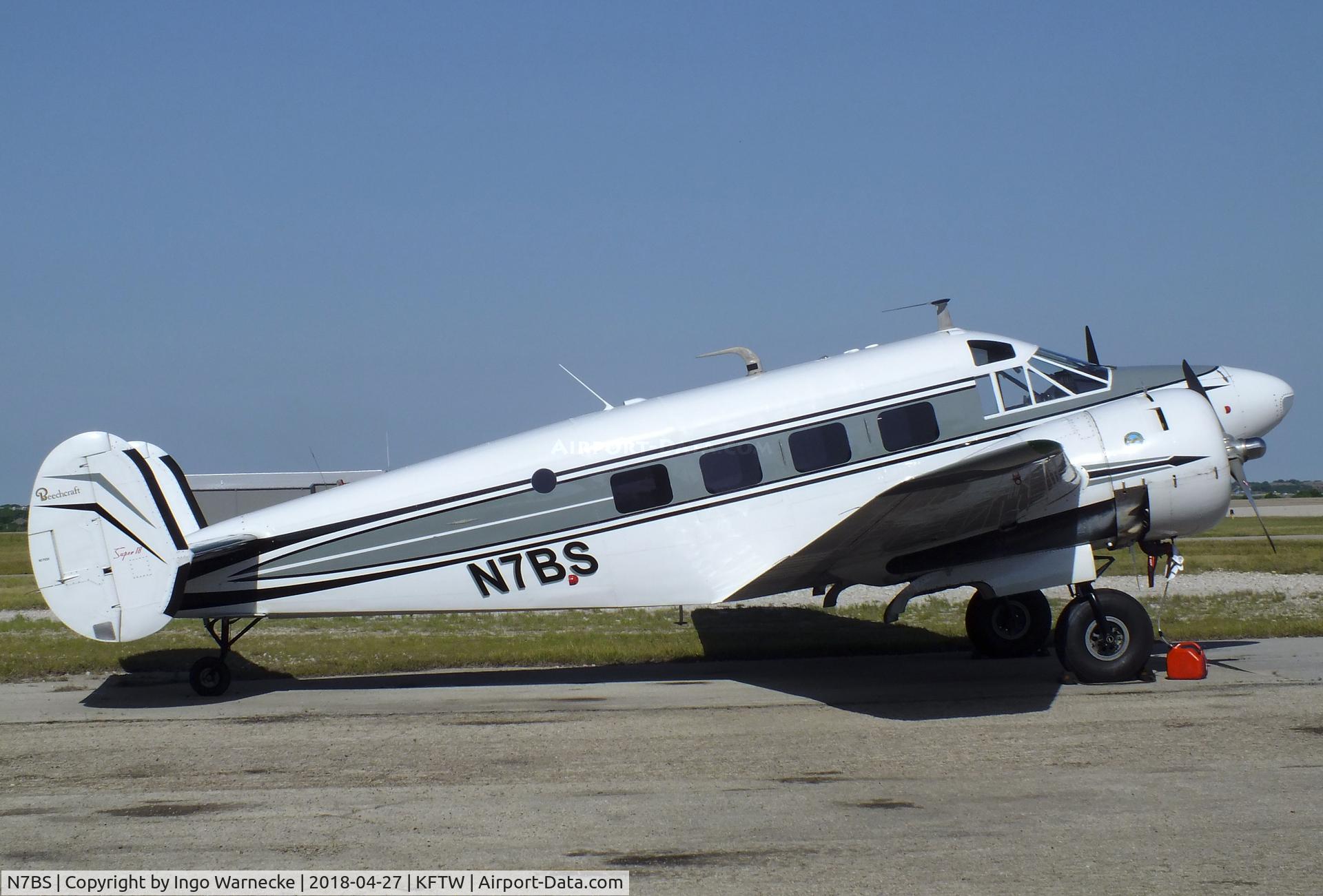 N7BS, 1954 Beech E18S C/N BA-18, Beechcraft E18S Twin Beech at the Vintage Flying Museum, Fort Worth TX
