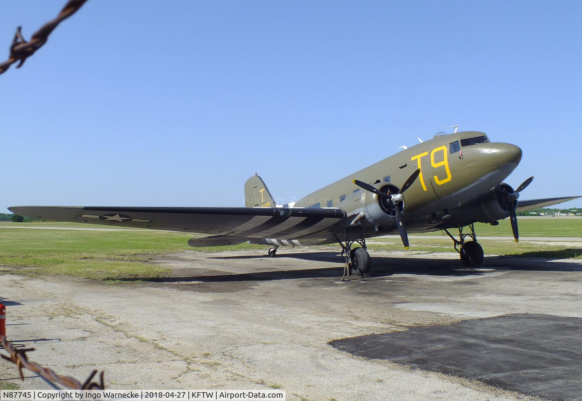 N87745, 1942 Douglas DC-3 C/N 6315, Douglas DC-3 at the Vintage Flying Museum, Fort Worth TX