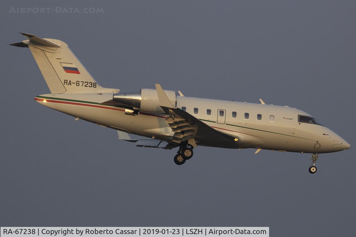 RA-67238, 2012 Bombardier Challenger 605 (CL-600-2B16) C/N 5924, Zurich - Kloten