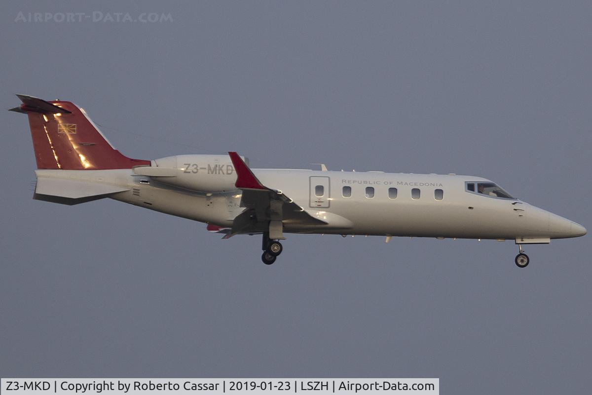 Z3-MKD, Learjet 60 C/N 60-279, World Economic Forum 2019