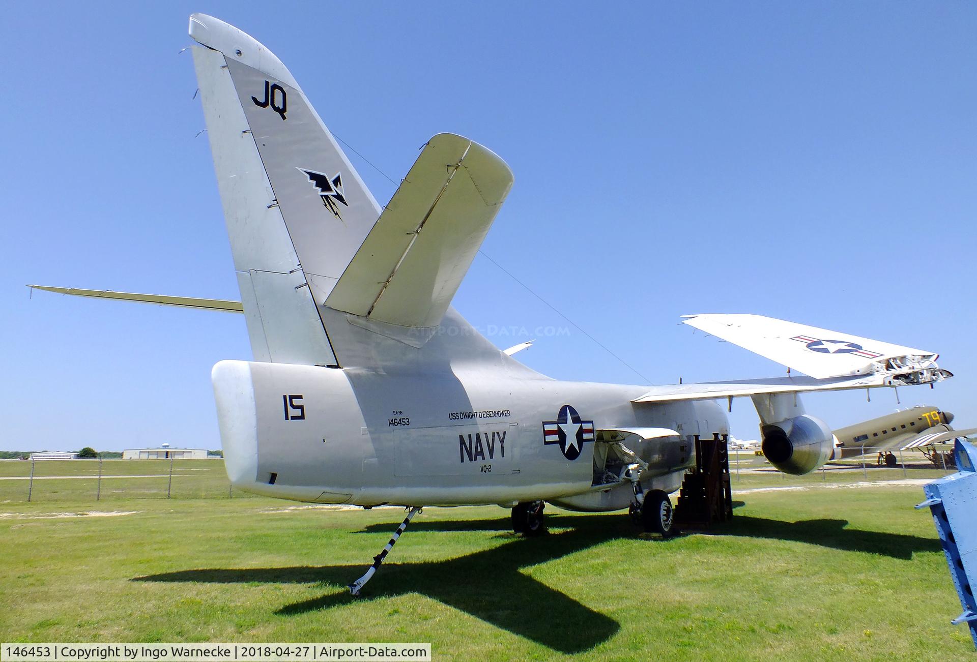 146453, Douglas EA-3B Skywarrior C/N 12405, Douglas EA-3B (A3D-2Q) Skywarrior at the Vintage Flying Museum, Fort Worth TX