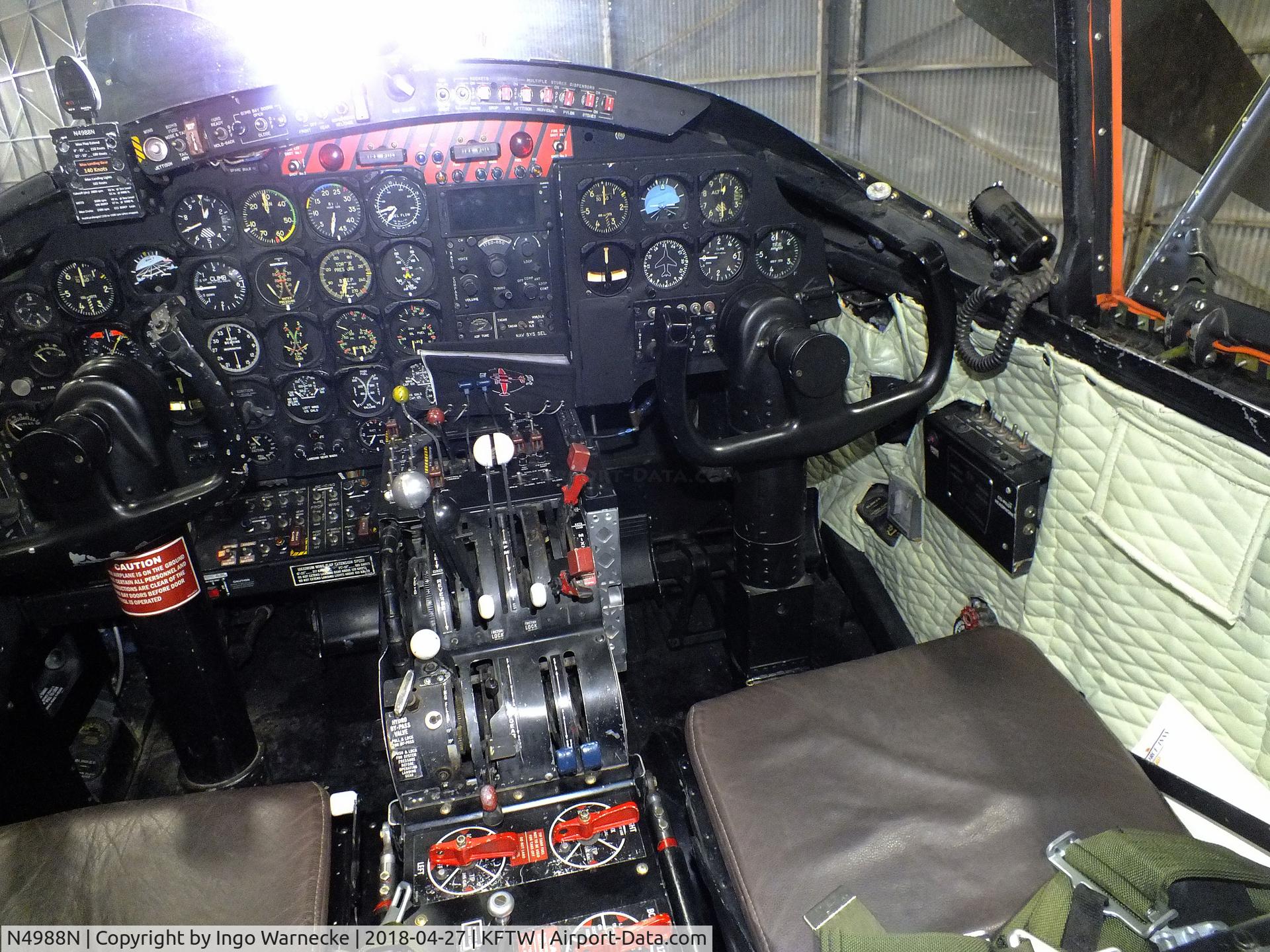 N4988N, 1964 Douglas-On Mark B-26K Counter Invader C/N 27477 (was 44-34198), Douglas / On Mark B-26K Counter Invader, undergoing restoration and mainenance, at the Vintage Flying Museum, Fort Worth TX  #c