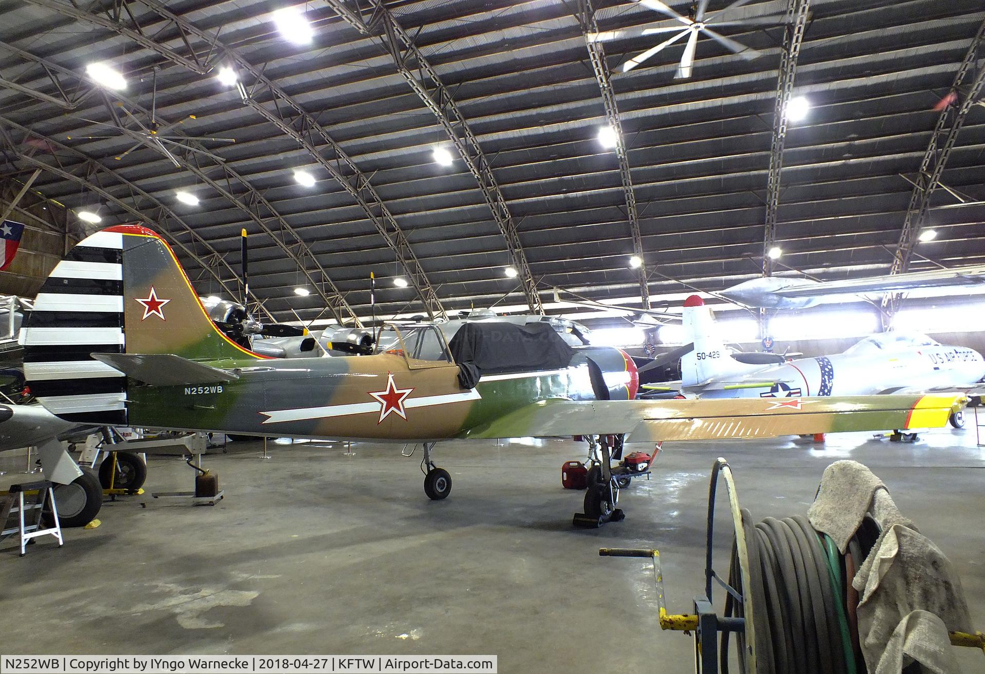N252WB, 2000 Yakovlev (Aerostar) Yak-52W C/N 0012212, Yakovlev (Aerostar) Yak-52W at the Vintage Flying Museum, Fort Worth TX