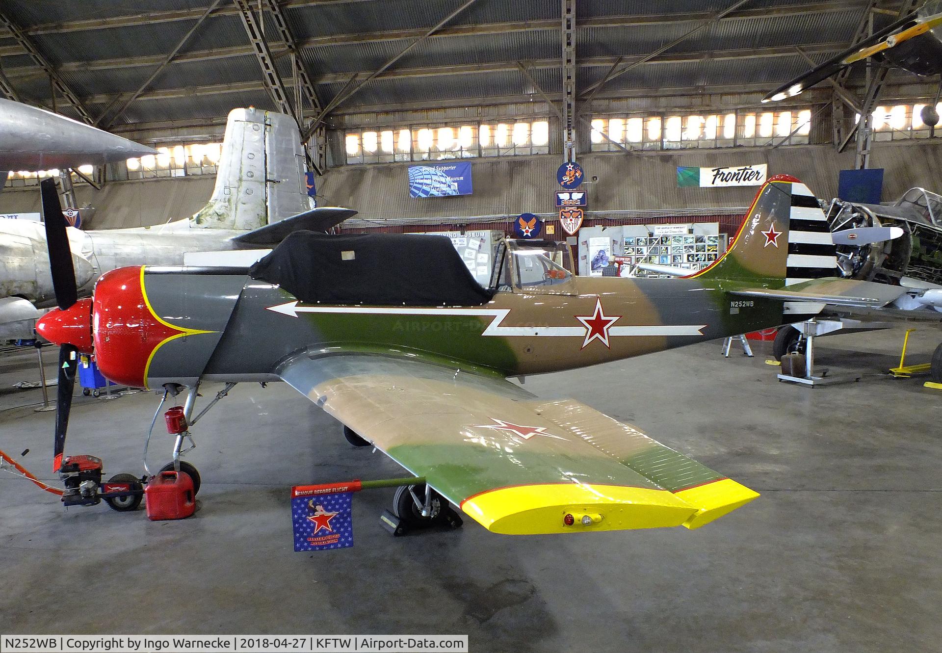N252WB, 2000 Yakovlev (Aerostar) Yak-52W C/N 0012212, Yakovlev (Aerostar) Yak-52W at the Vintage Flying Museum, Fort Worth TX