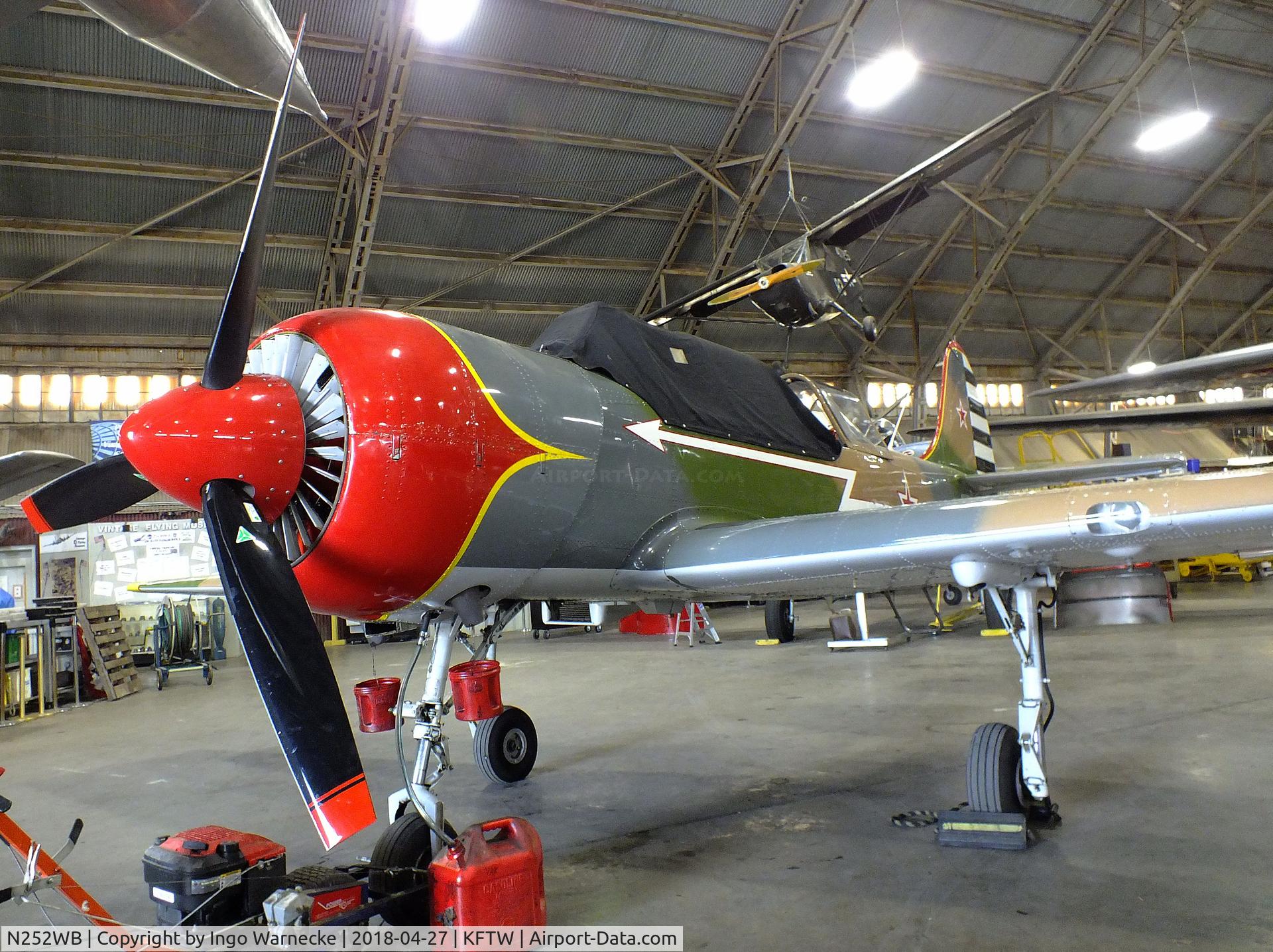 N252WB, 2000 Yakovlev (Aerostar) Yak-52W C/N 0012212, Yakovlev (Aerostar) Yak-52W at the Vintage Flying Museum, Fort Worth TX