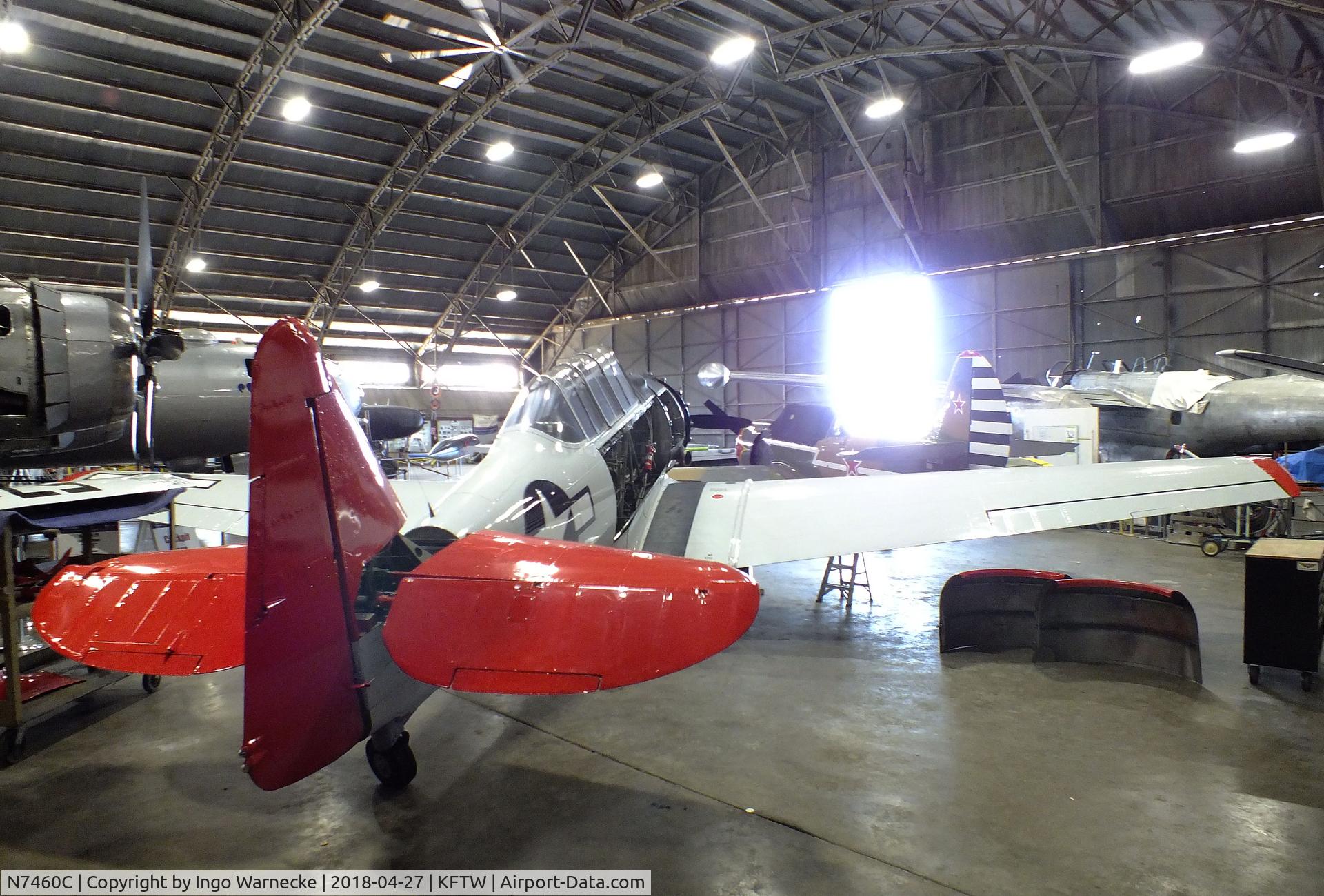 N7460C, 1944 North American AT-6F C/N 121-42606, North American AT-6F Texan at the Vintage Flying Museum, Fort Worth TX