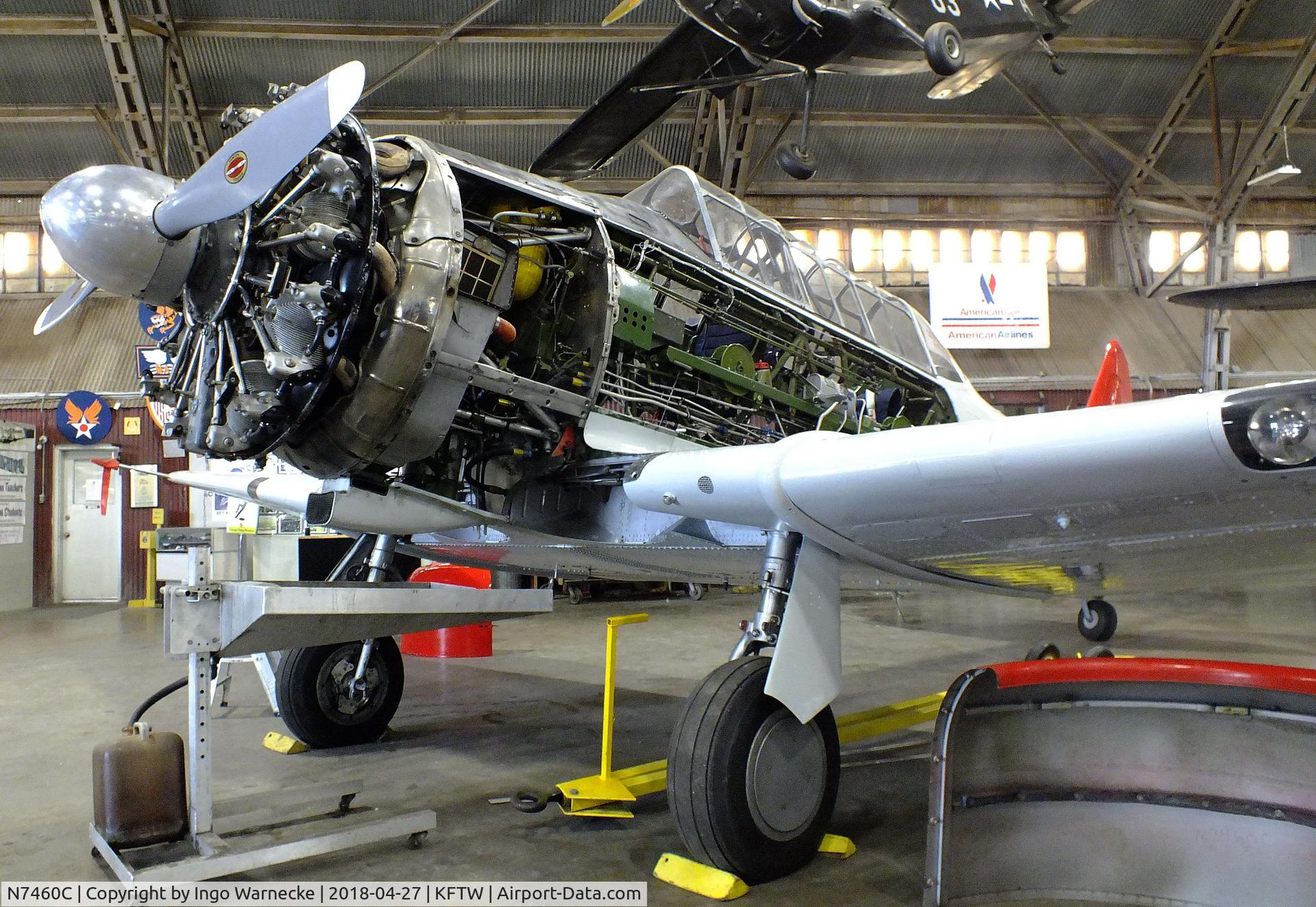 N7460C, 1944 North American AT-6F C/N 121-42606, North American AT-6F Texan at the Vintage Flying Museum, Fort Worth TX