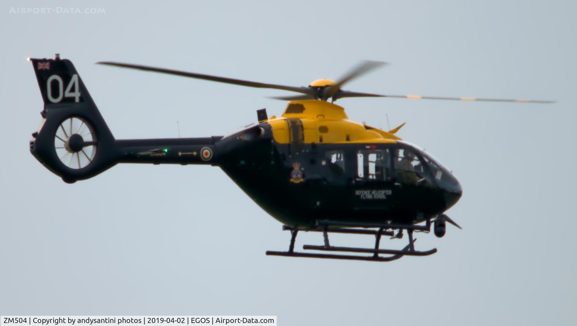 ZM504, 2016 Airbus Helicopters Juno HT.1 (EC-135T-3H) C/N 2001, photo taken at EGOS