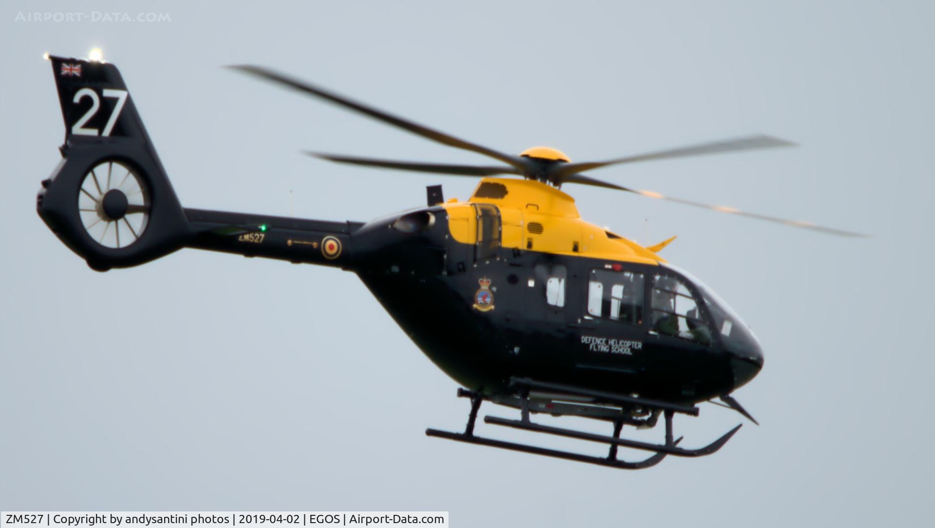 ZM527, 2017 Airbus Helicopters Juno HT.1 (EC-135T-3H) C/N 2028, photo taken from EGOS
