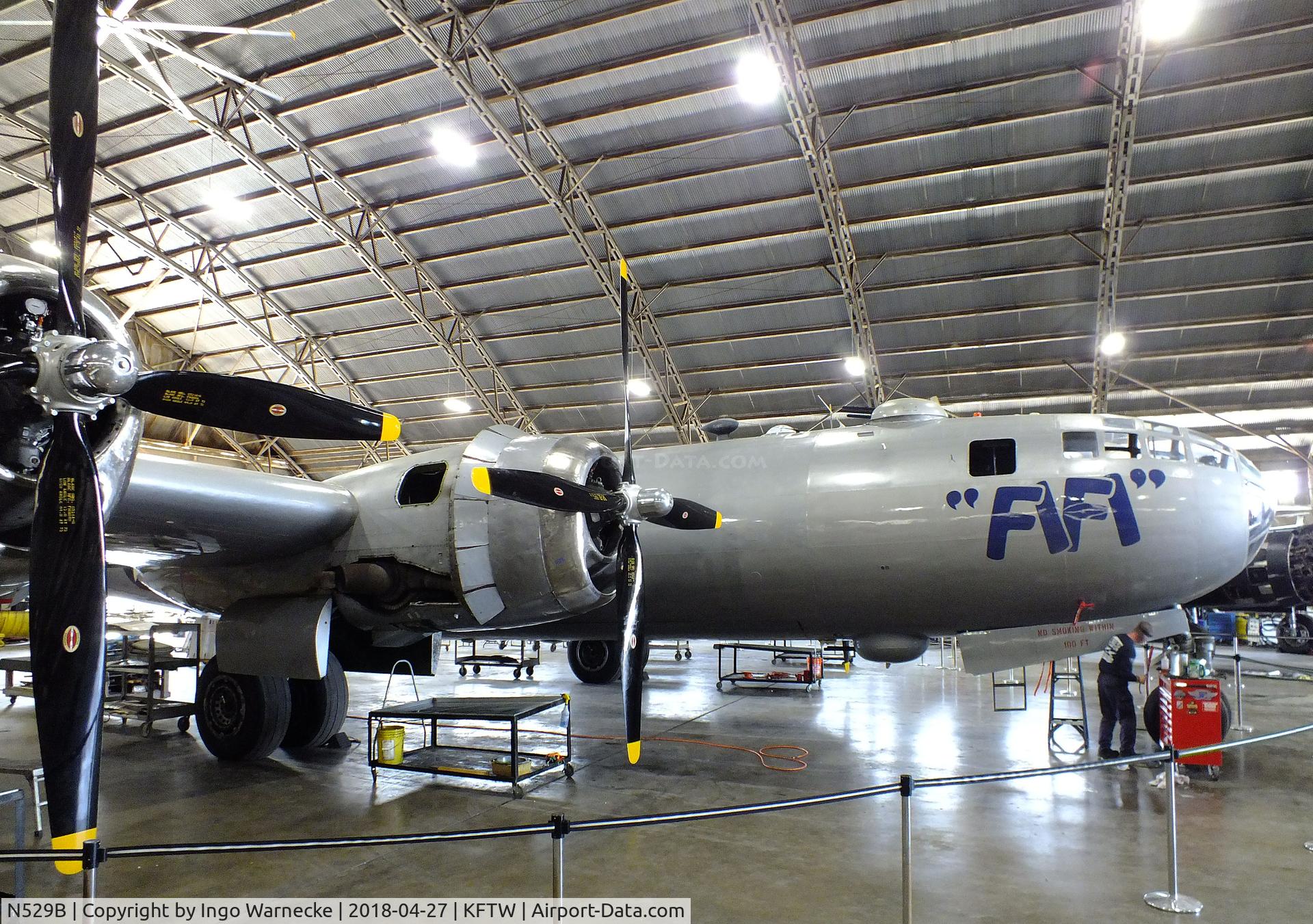 N529B, 1944 Boeing B-29A-60-BN Superfortress C/N 11547, Boeing B-29A Superfortress at the Vintage Flying Museum, Fort Worth TX