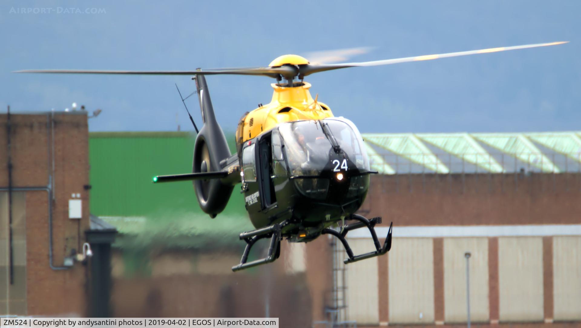 ZM524, 2017 Airbus Helicopters Juno HT.1 (EC-135T-3H) C/N 2028, photo taken at EGOS