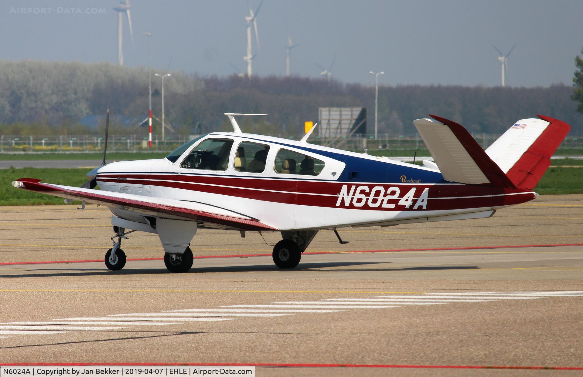 N6024A, 1979 Beech V35B Bonanza C/N D-10210, Lelystad Airport