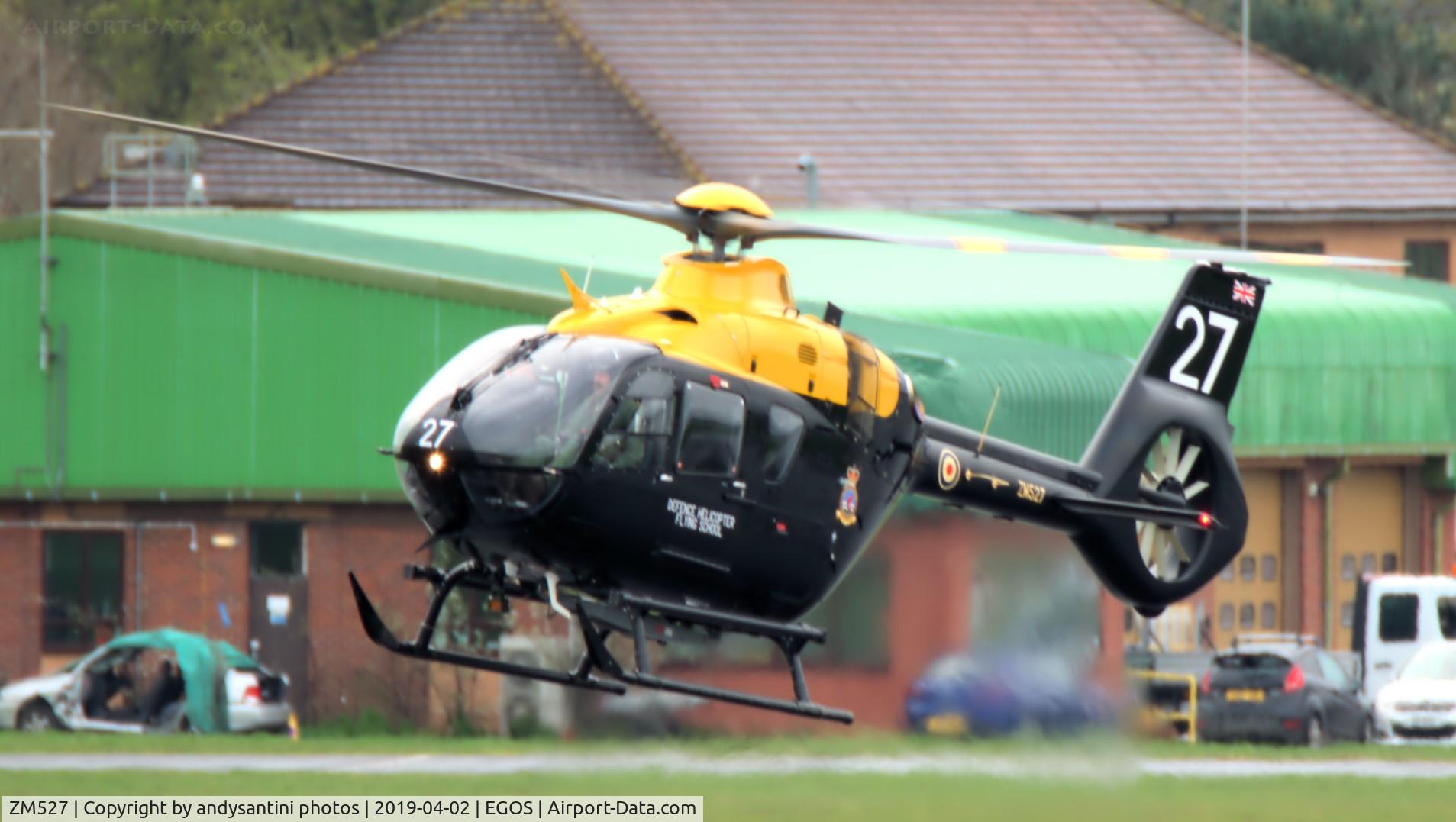 ZM527, 2017 Airbus Helicopters Juno HT.1 (EC-135T-3H) C/N 2028, photo taken from EGOS