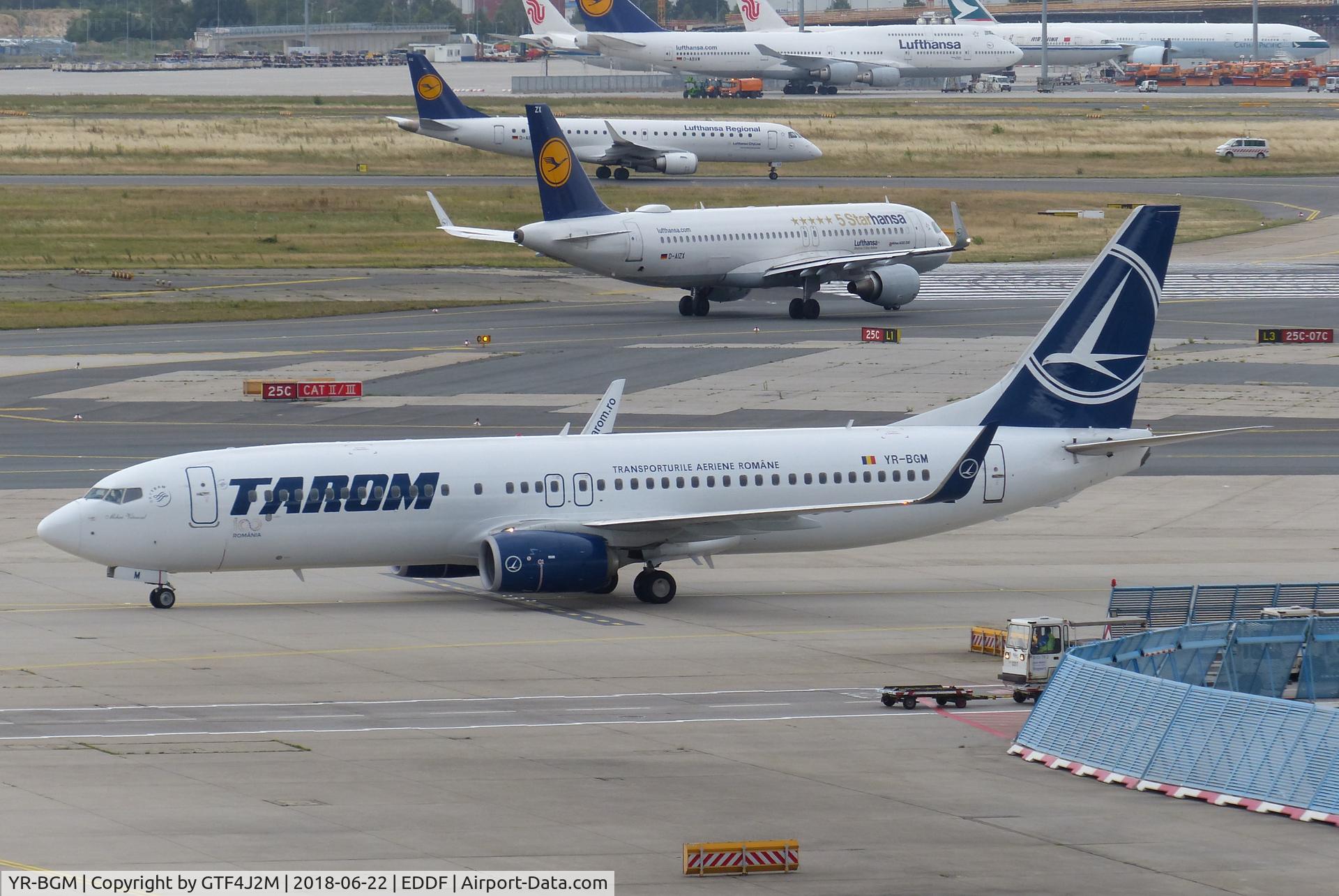 YR-BGM, 2013 Boeing 737-8H6 C/N 40152, YR-BGM  at Frankfurt 22.6.18