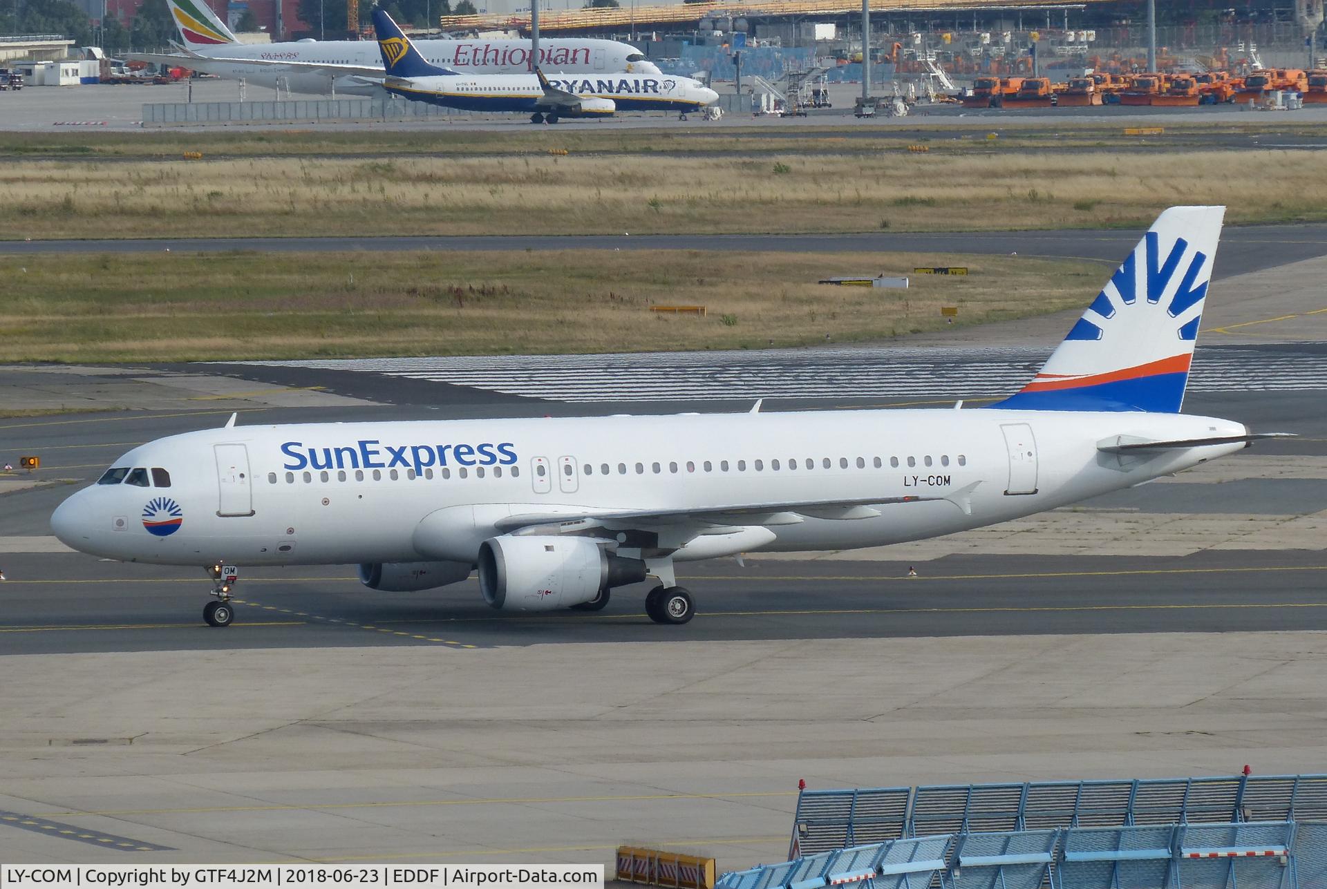 LY-COM, 1995 Airbus A320-212 C/N 528, LY-COM  SunExpress  at Frankfurt 23.6.18