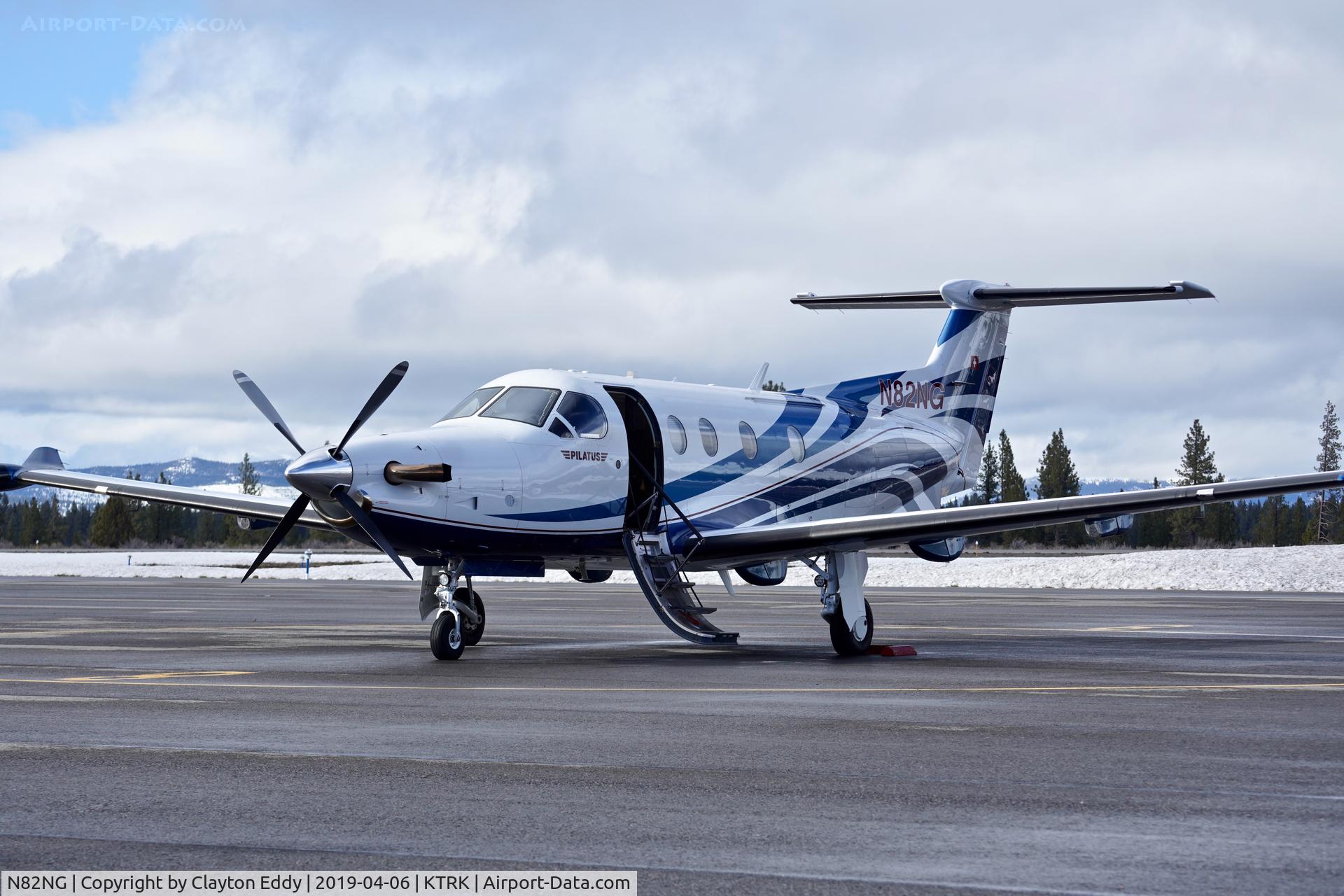 N82NG, 2014 Pilatus PC-12/47E C/N 1482, Truckee Airport California 2019.
