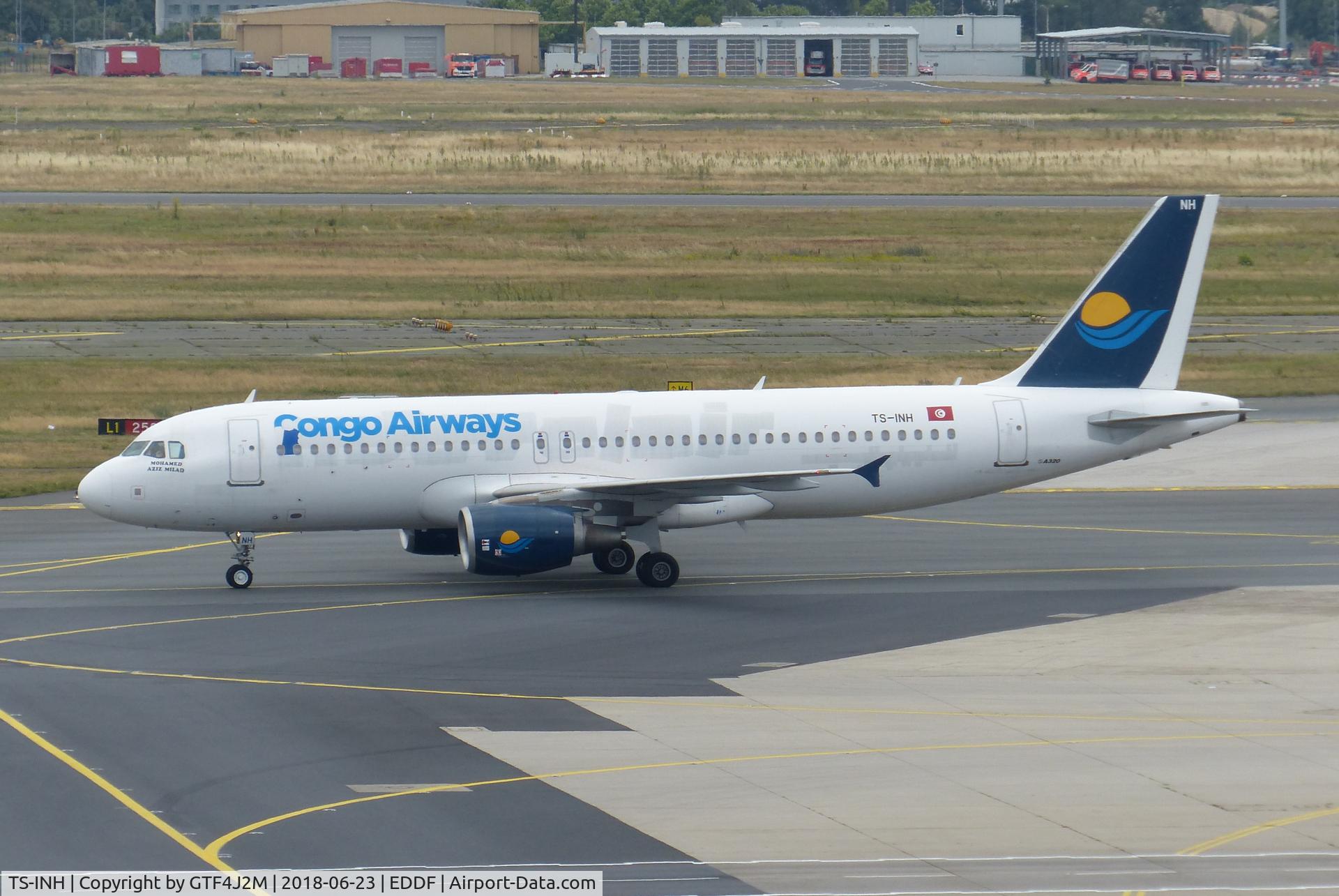 TS-INH, 2011 Airbus A320-214 C/N 4623, TS-INH  at Frankfurt 23.6.18