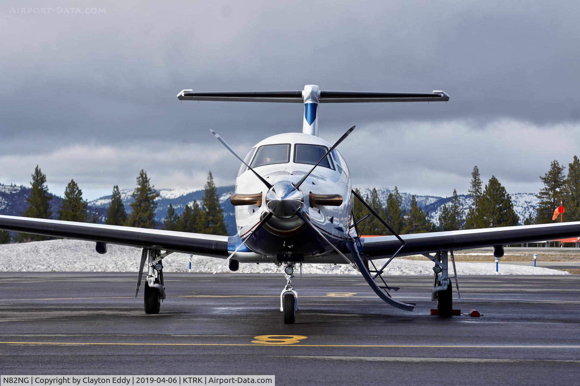 N82NG, 2014 Pilatus PC-12/47E C/N 1482, Truckee Airport California 2019.