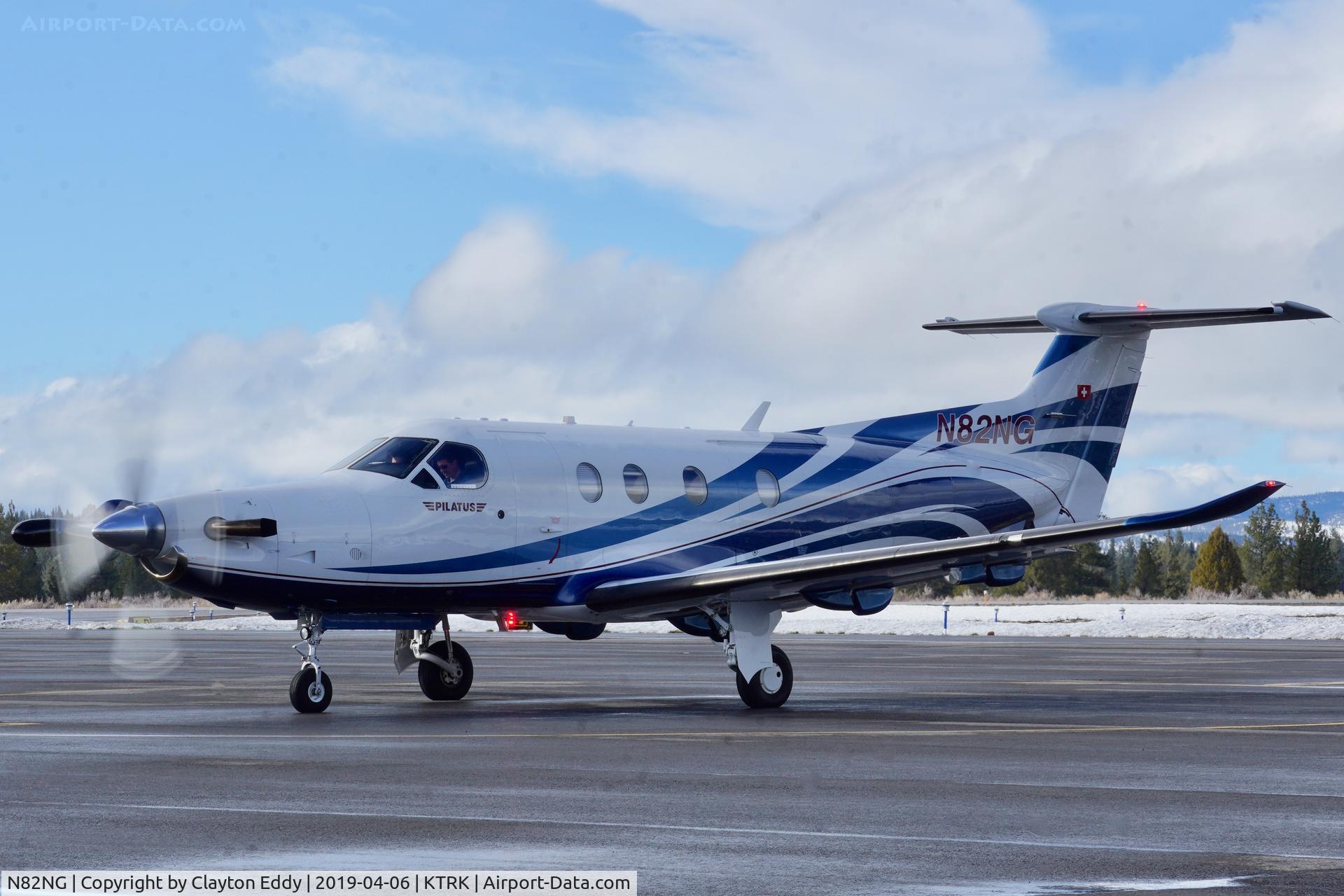 N82NG, 2014 Pilatus PC-12/47E C/N 1482, Truckee Airport California 2019.