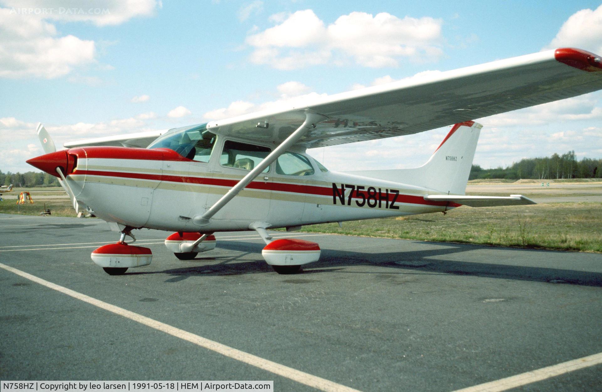 N758HZ, Cessna R172K Hawk XP C/N R1723121, Malmi 18.5.1991