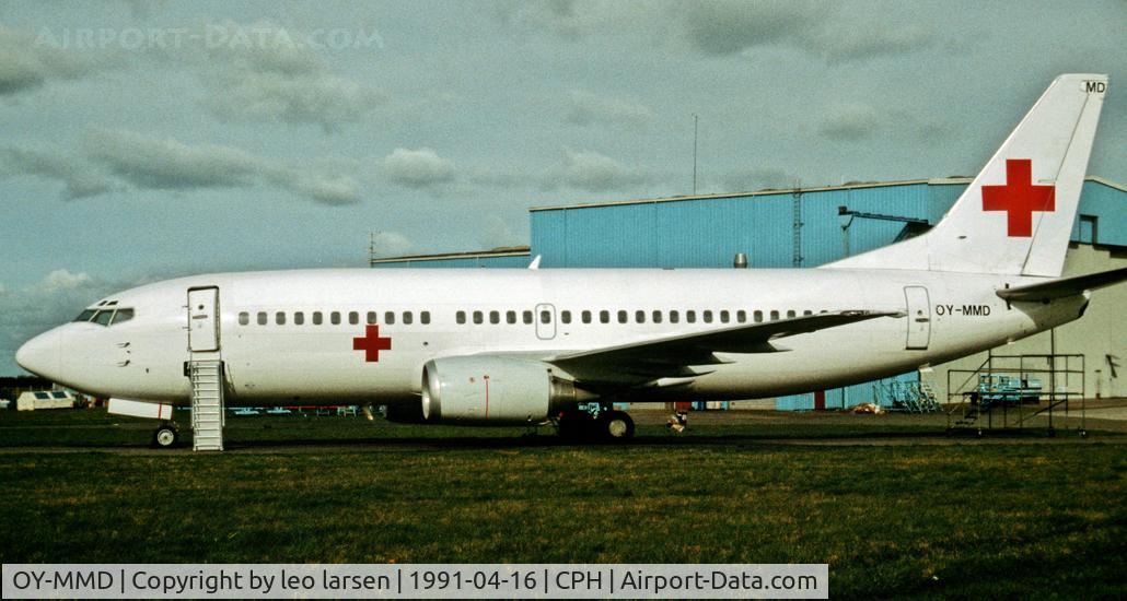 OY-MMD, 1989 Boeing 737-3L9 C/N 24569, Copenhagen 16.4.1991
