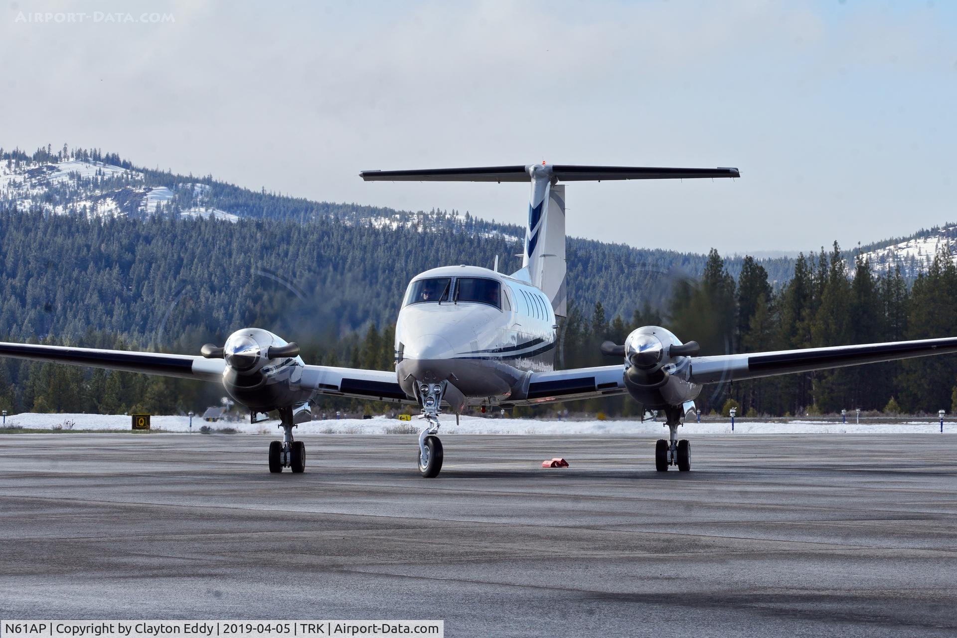 N61AP, 1984 Beech B200 King Air C/N BB-1192, Truckee Airport California 2019.