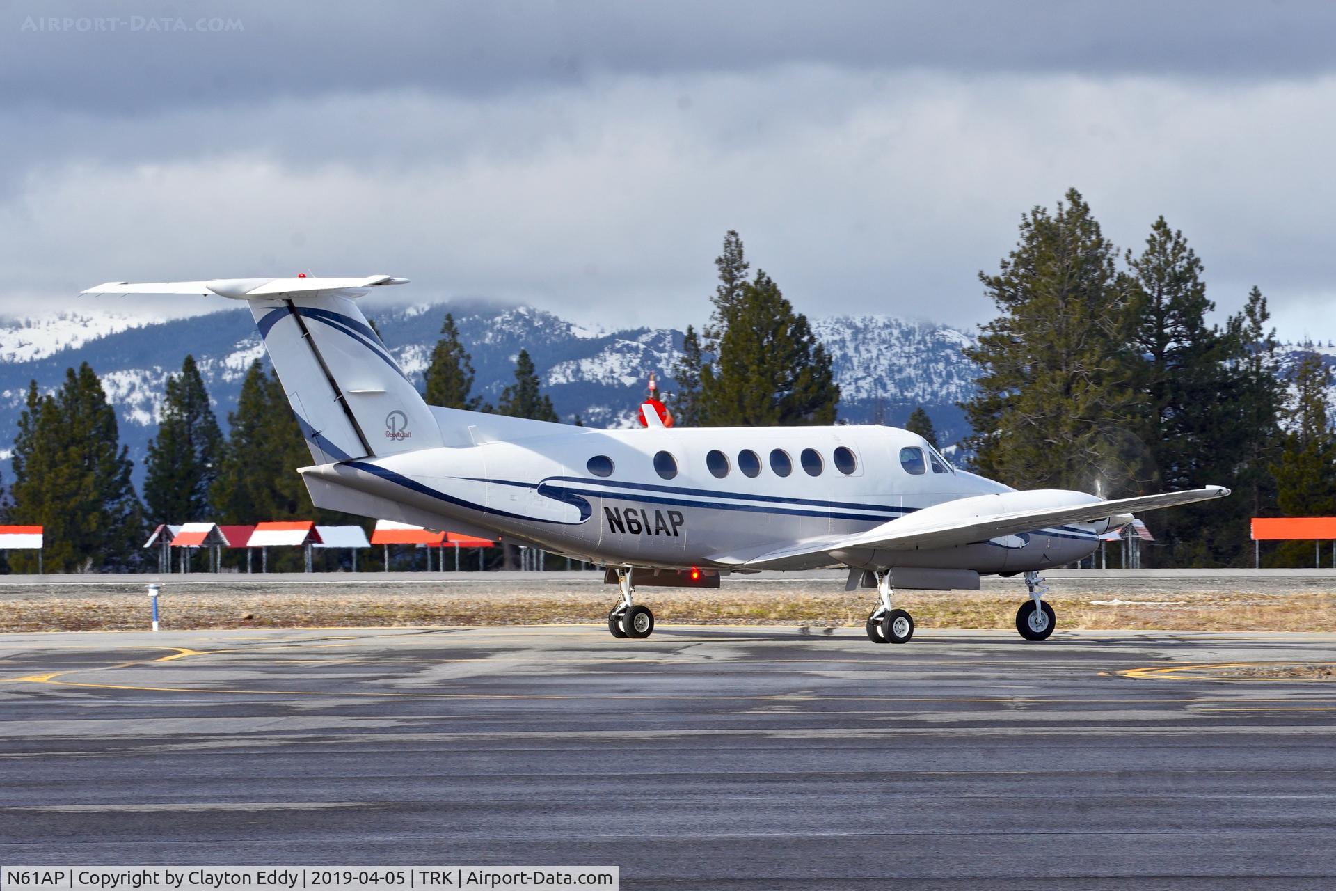 N61AP, 1984 Beech B200 King Air C/N BB-1192, Truckee Airport California 2019.
