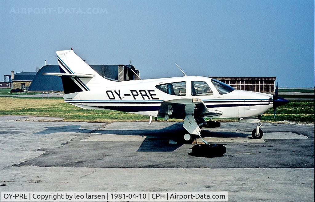 OY-PRE, 1976 Rockwell International 112 Commander C/N 480, Copenhagen 10.4.1981