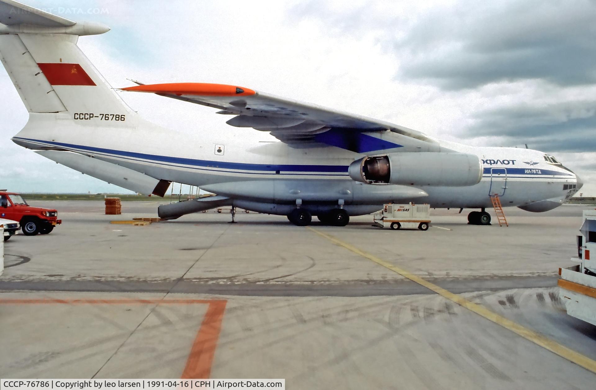 CCCP-76786, 1989 Ilyushin IL-76TD C/N 00934 96923, Copenhagen 16.4.1991