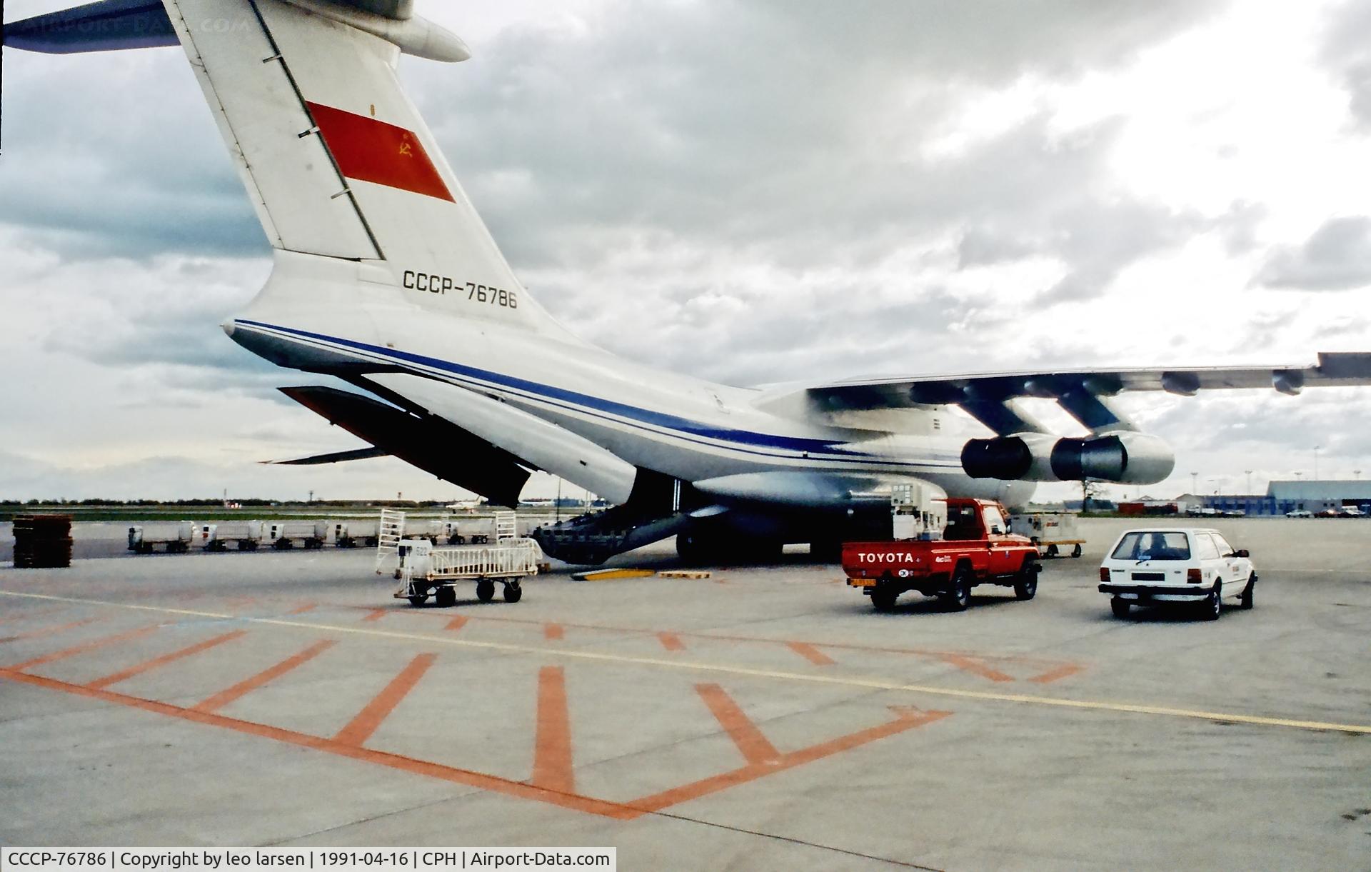 CCCP-76786, 1989 Ilyushin IL-76TD C/N 00934 96923, Copenhagen 16.4.1991