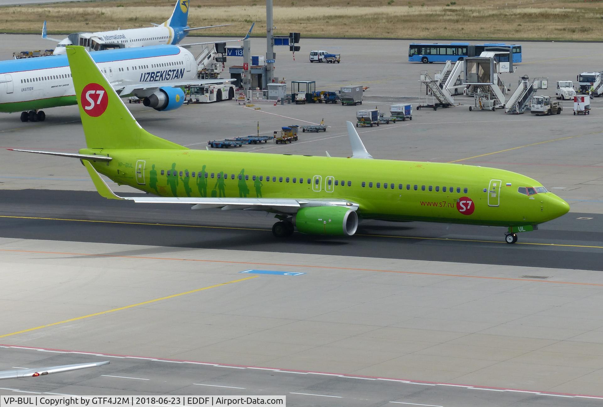 VP-BUL, 2013 Boeing 737-8LP C/N 41707, VP-BUL  at Frankfurt 23.6.18