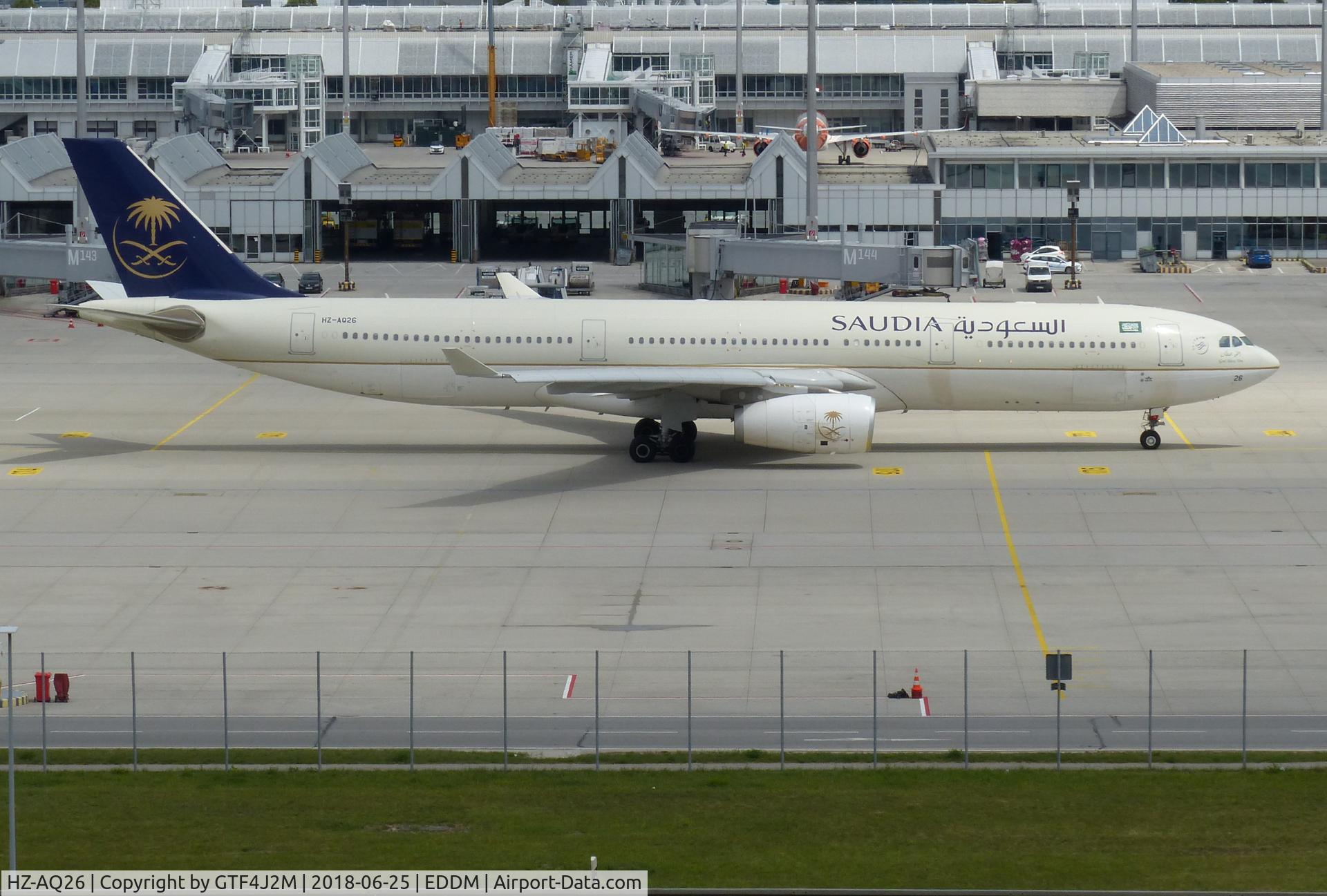 HZ-AQ26, 2017 Airbus A330-343 C/N 1797, HZ-AQ26  at Munich 25.6.18