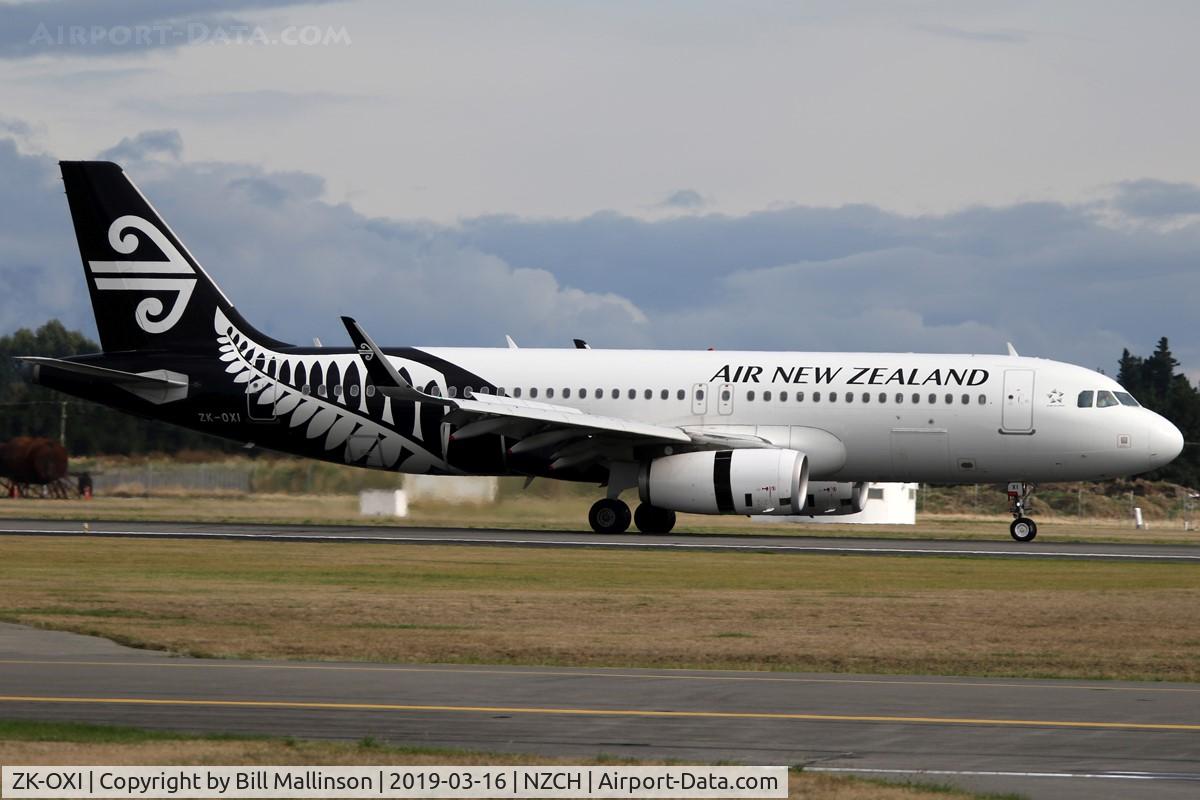 ZK-OXI, 2015 Airbus A320-232 C/N 6533, taxi on 02