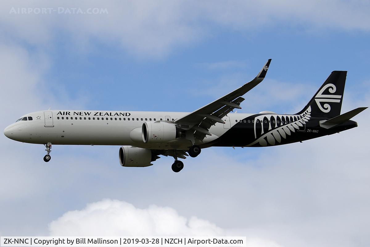 ZK-NNC, 2018 Airbus A321-271NX C/N 8573, FINALS TO 02