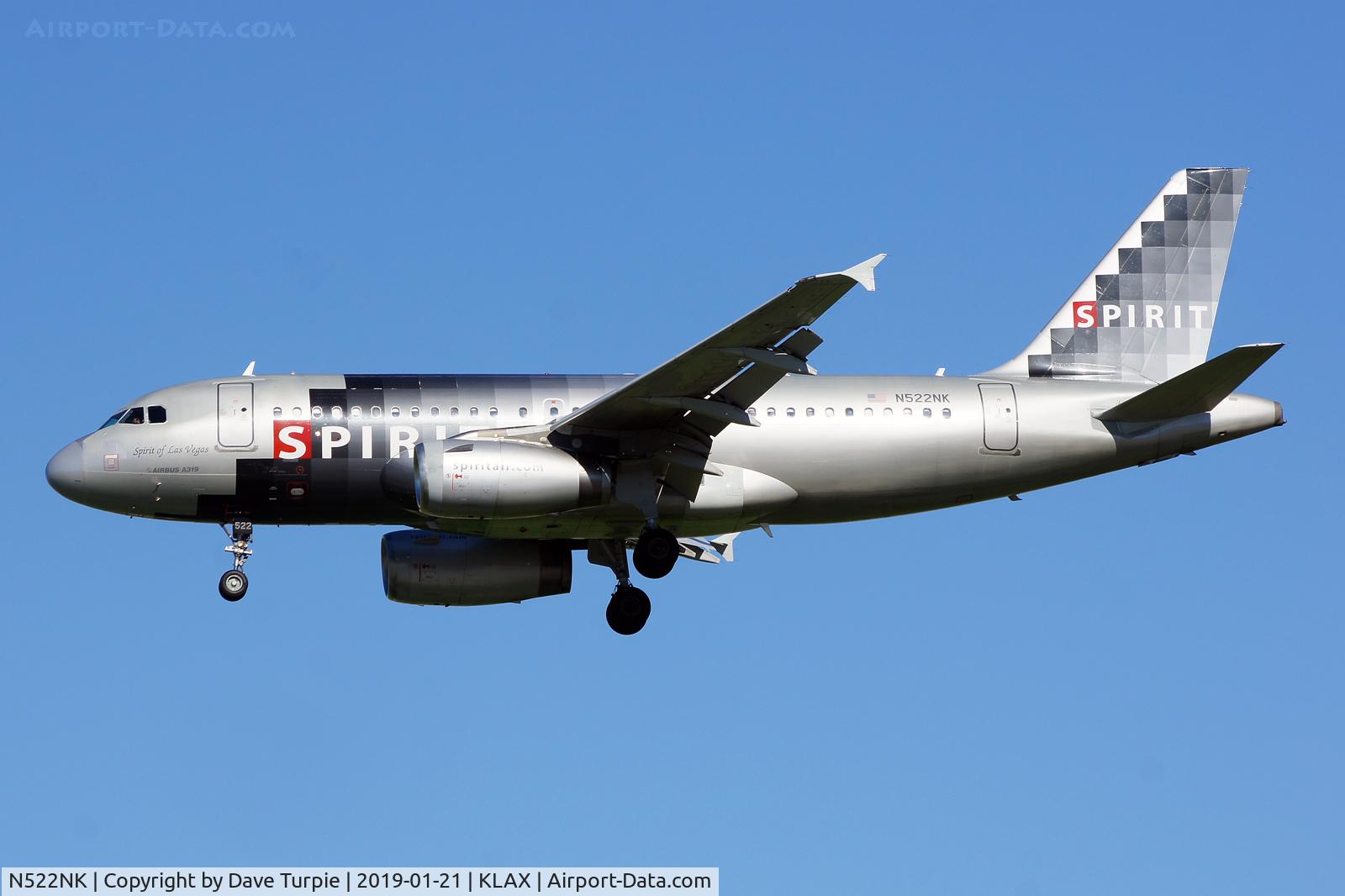 N522NK, 2006 Airbus A319-132 C/N 2893, Spirit of Las Vegas