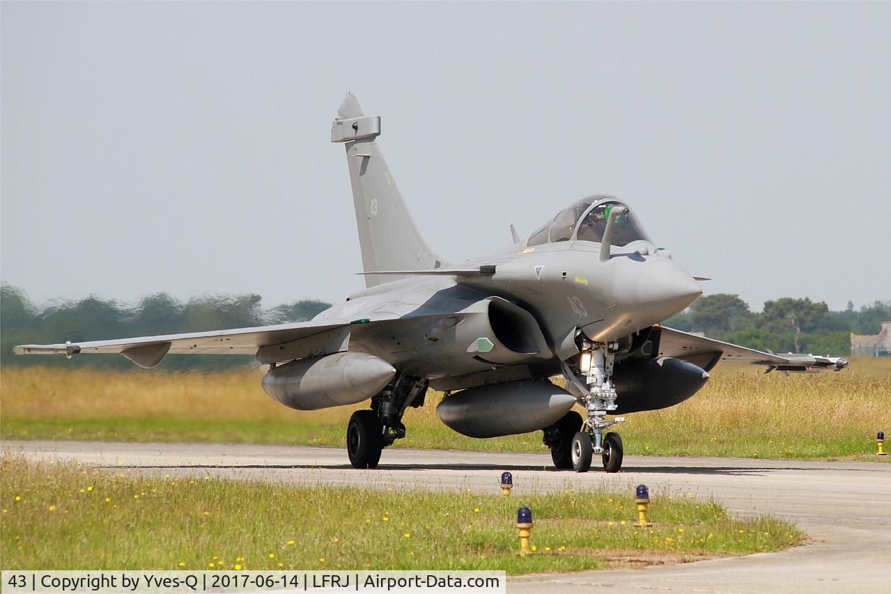 43, 2015 Dassault Rafale M C/N 43, Dassault Rafale M, Taxiing to flight line, Landivisiau Naval Air Base (LFRJ) Tiger Meet 2017
