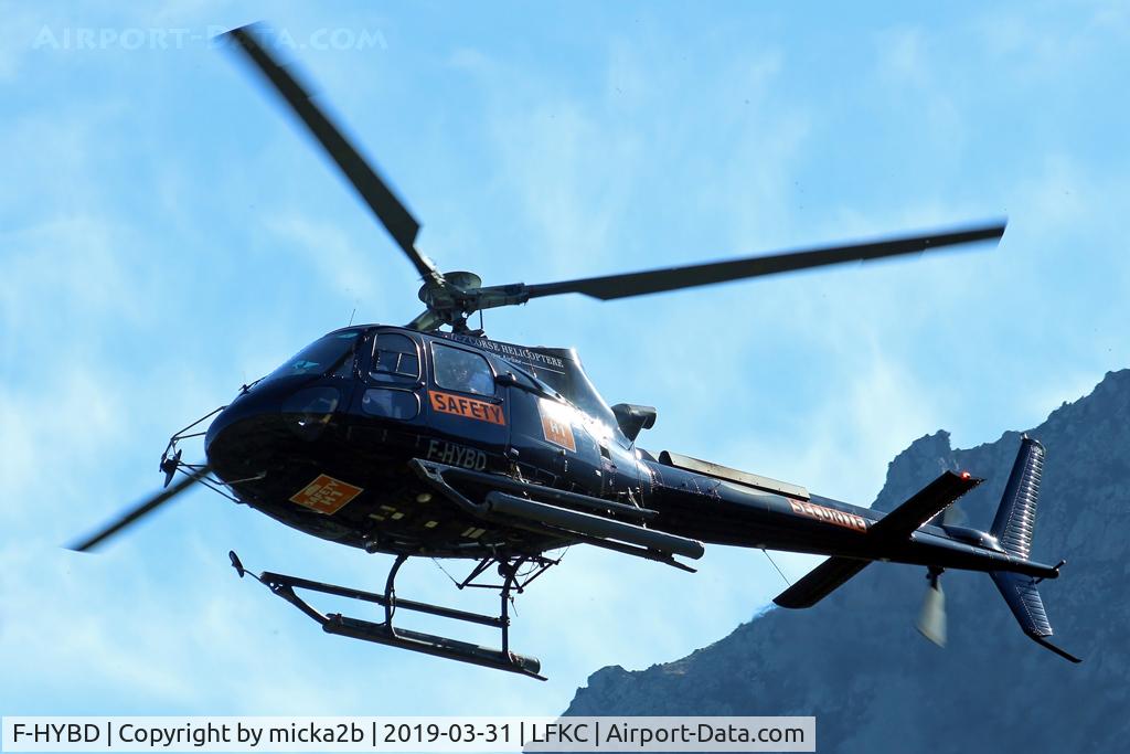 F-HYBD, 2016 Airbus Helicopters AS-350B-3 Ecureuil C/N 8261, In flight near Feliceto