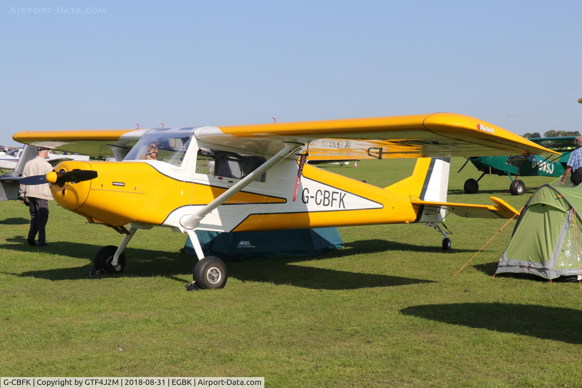 G-CBFK, 2002 Murphy Rebel C/N PFA 232-13340, G-CBFK  at Sywell 31.8.18