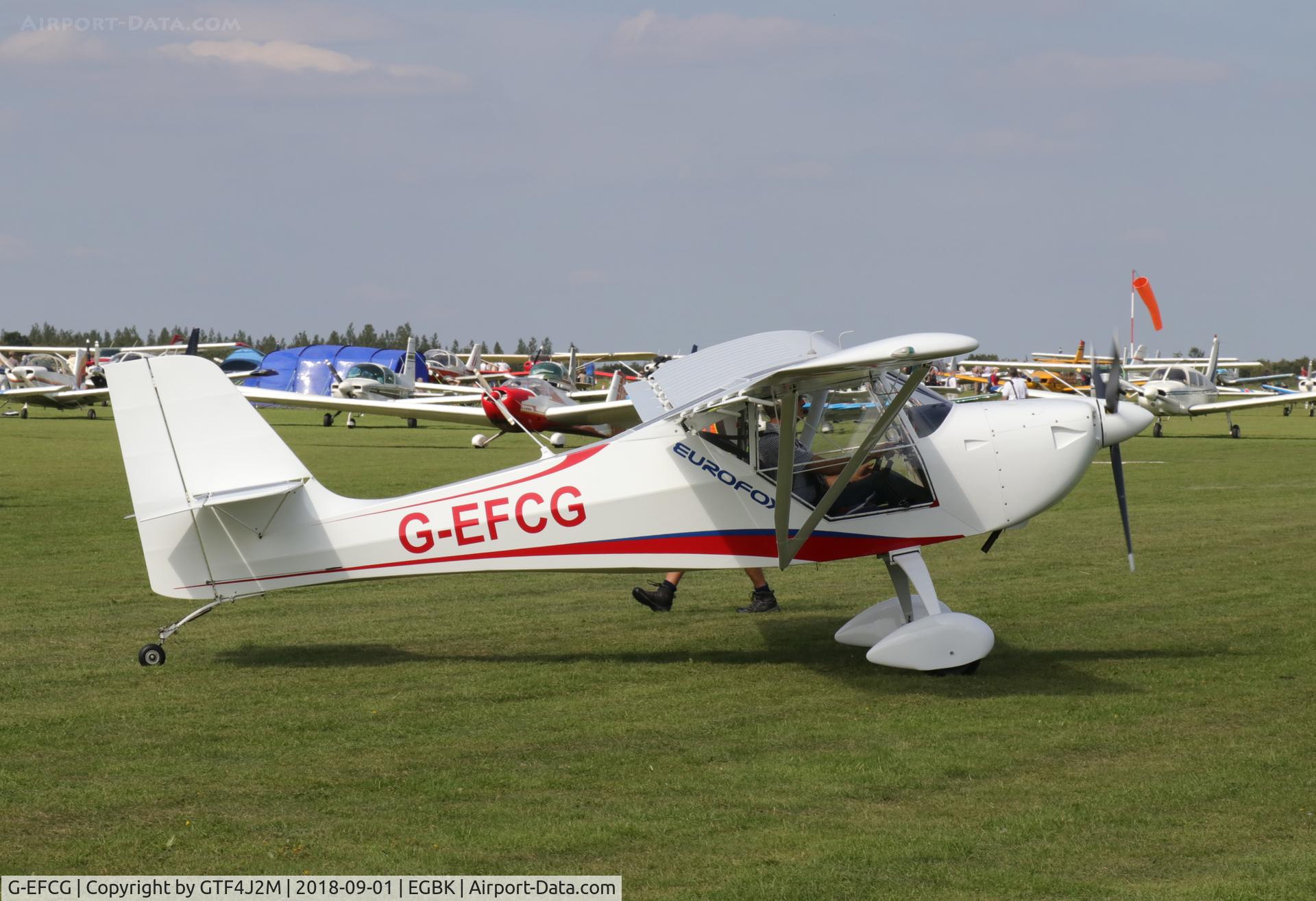 G-EFCG, Aeropro Eurofox C/N LAA 376-15161, G-EFCG  at Sywell 1.9.18
