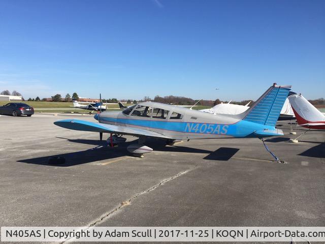 N405AS, 1972 Piper PA-28-180 Cherokee C/N 28-7205623, N405AS in it's tie down location