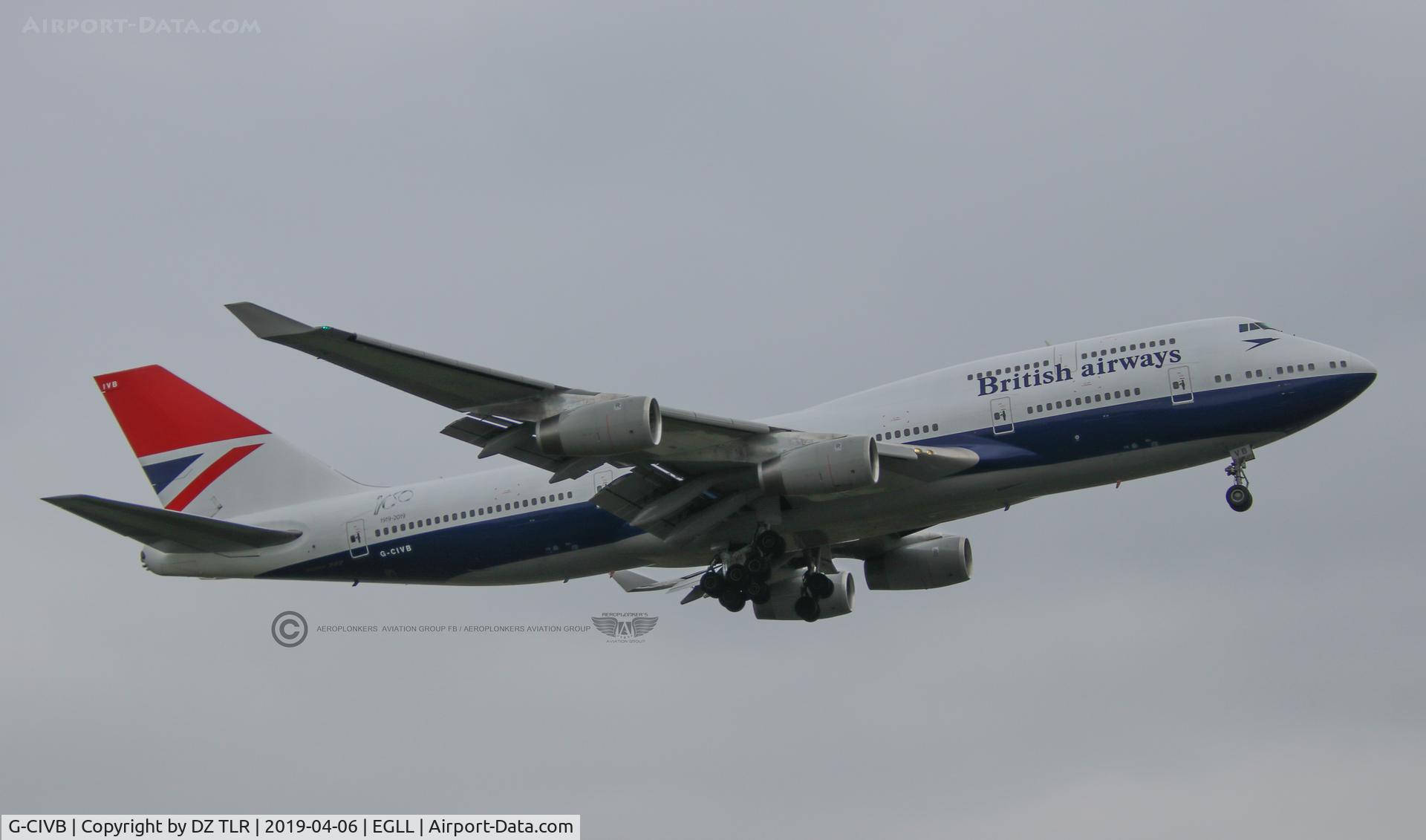 G-CIVB, 1994 Boeing 747-436 C/N 25811, British Airways (Negus Retrojet livery)