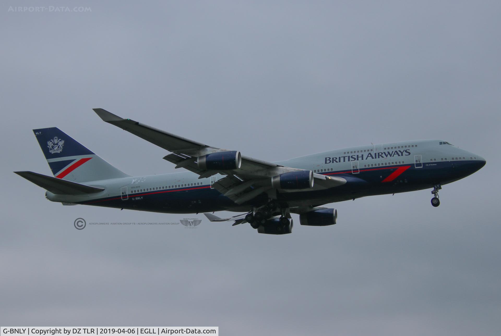 G-BNLY, 1993 Boeing 747-436 C/N 27090, British Airways (Landor Retrojet Livery)