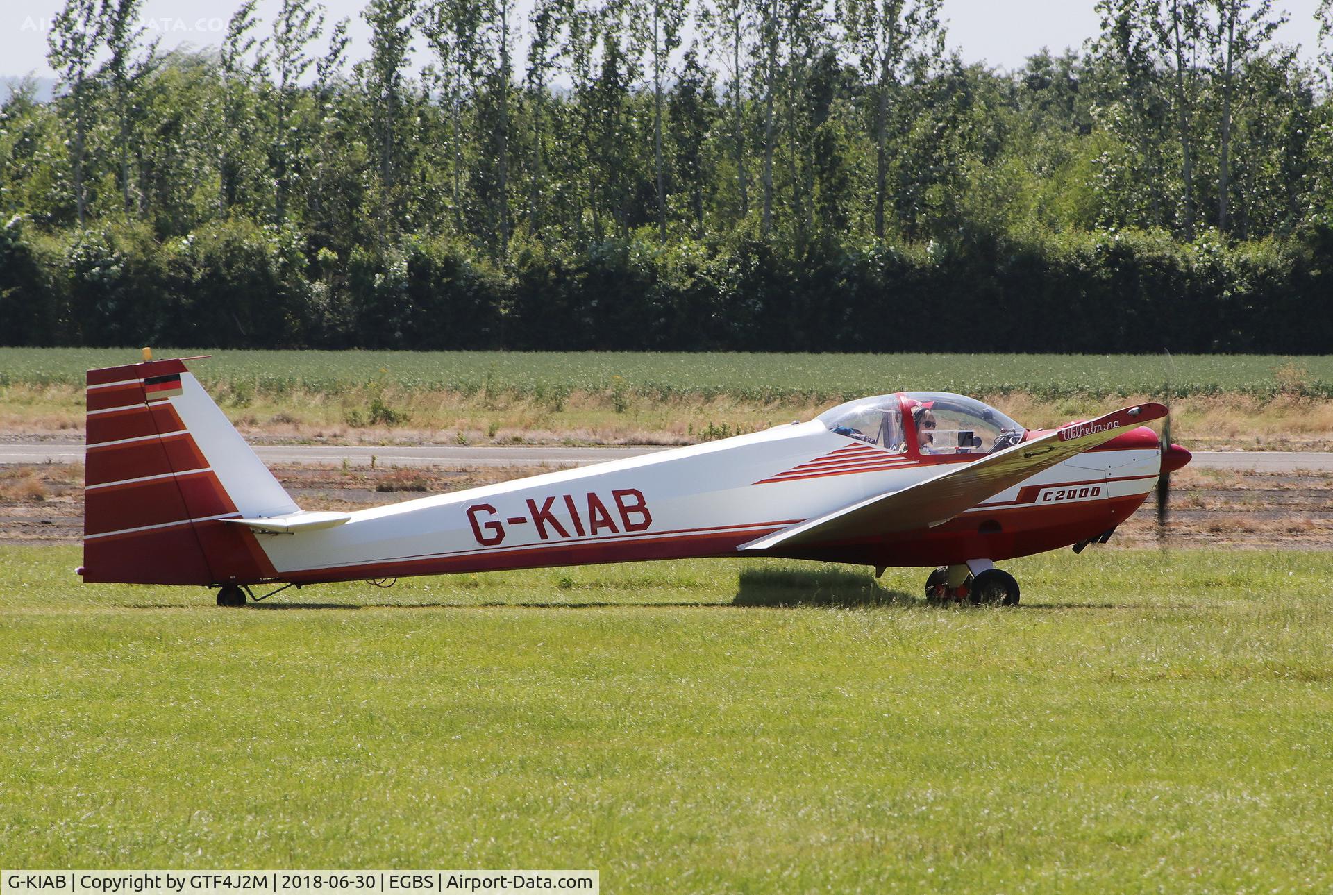 G-KIAB, 1988 Scheibe SF-25C Falke C/N 44439, G-KIAB  at Shobdon 30.6.18