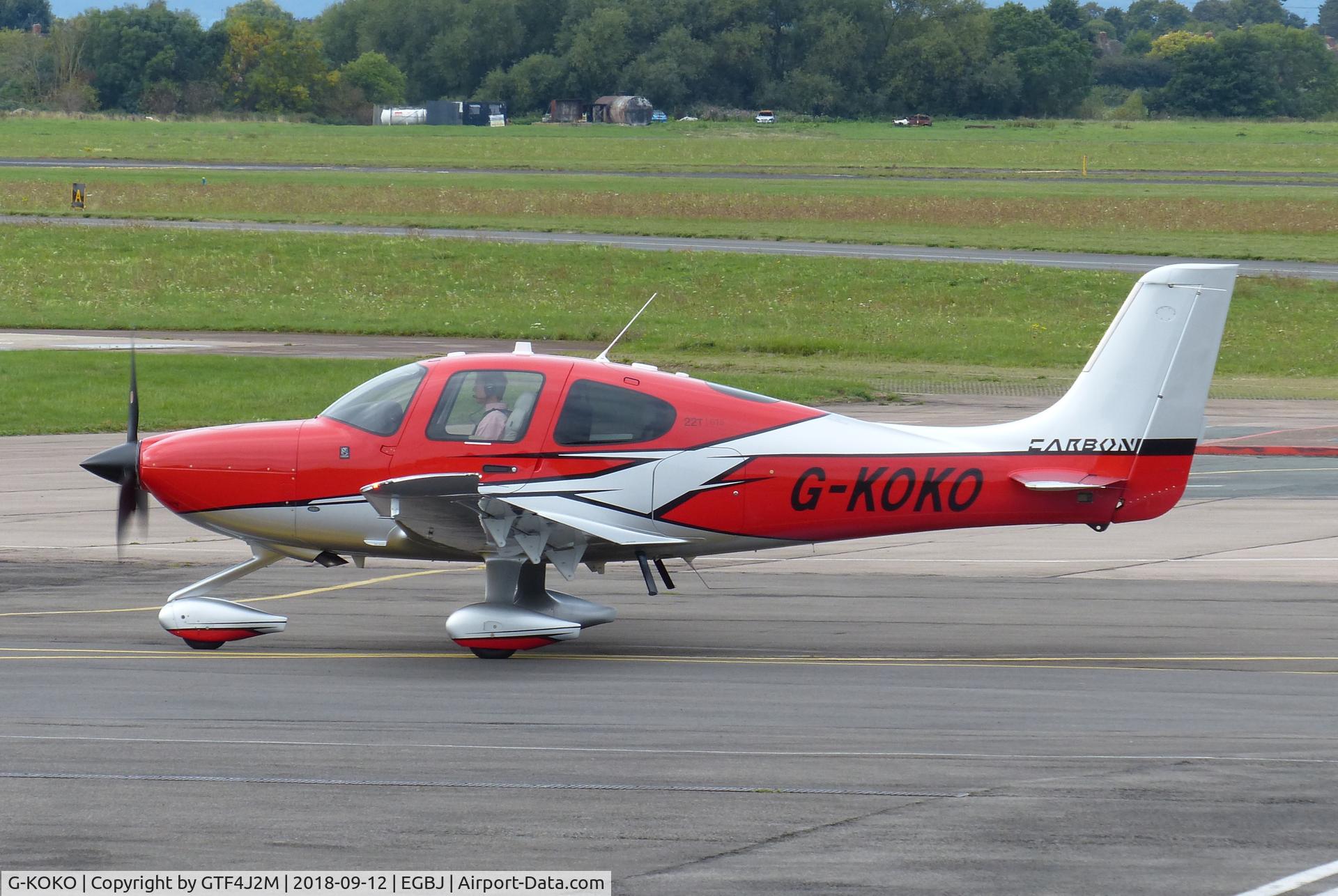 G-KOKO, 2018 Cirrus SR22T C/N 1680, G-KOKO  at Staverton 12.9.18