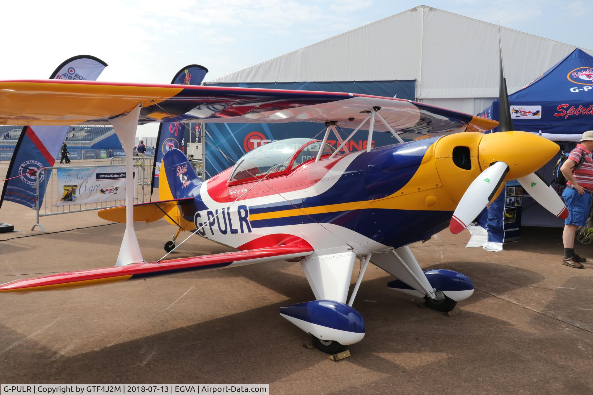 G-PULR, 2010 Pitts S-2A Special C/N LAA 009A-14904, G-PULR  at Fairford 13.7.18