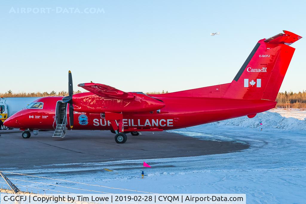 C-GCFJ, 1985 De Havilland Canada DHC-8-102 Dash 8 C/N 020, The reddest plane I've ever seen.