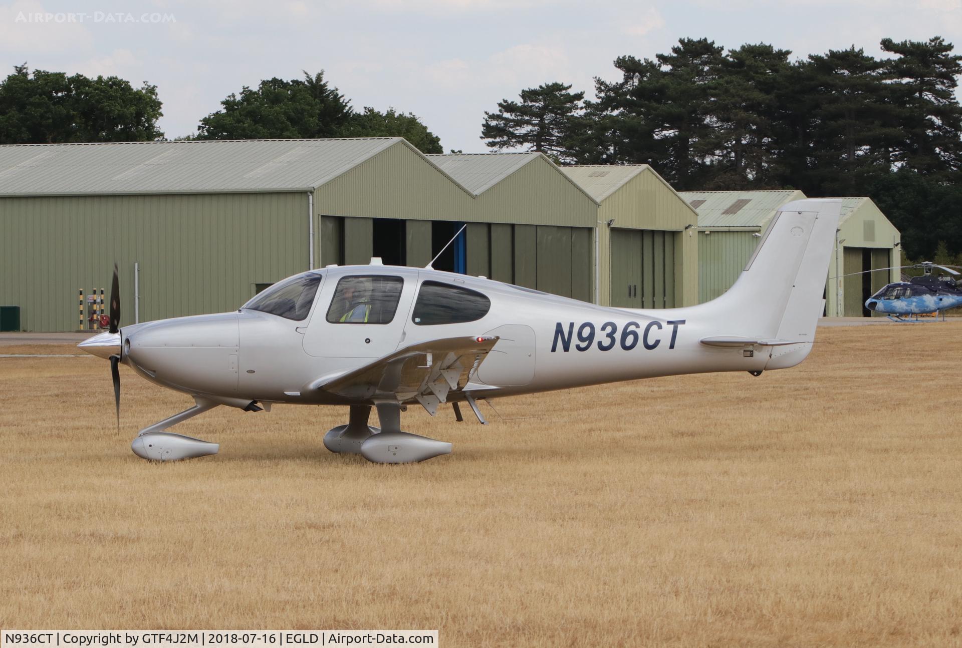 N936CT, 2013 Cirrus SR22T C/N 0648, N936CT  at Denham 16.7.18  c/n 0648