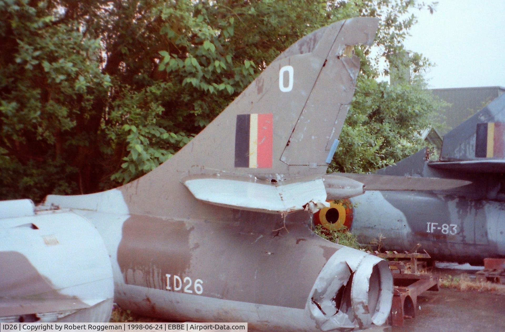ID26, SABCA Hunter F.4 C/N AF/HOF19, FIRST WING HISTORICAL CENTER.
OV-K.TAIL.
