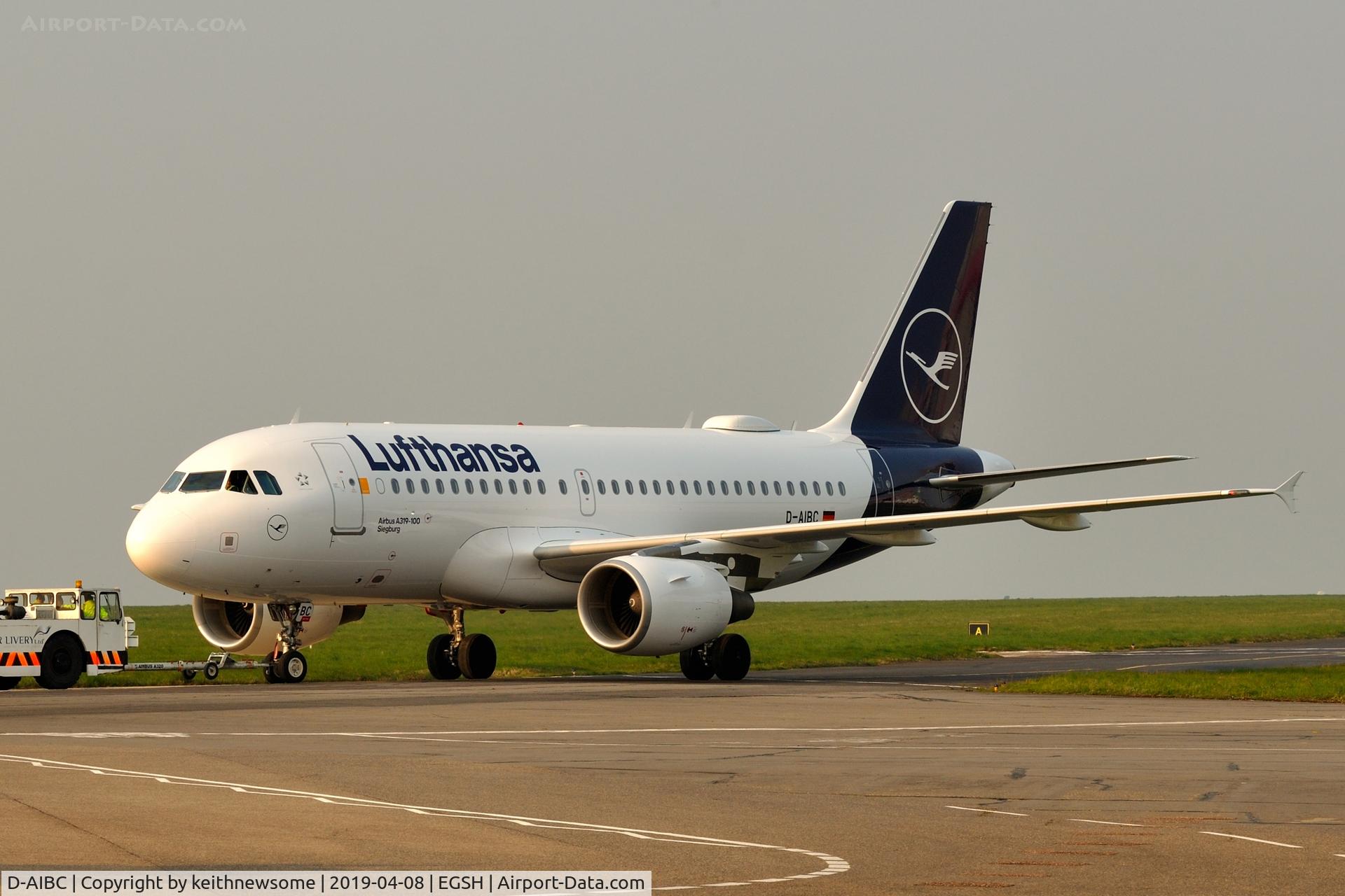 D-AIBC, 2010 Airbus A319-112 C/N 4332, Removed from spray shop with later colour scheme.